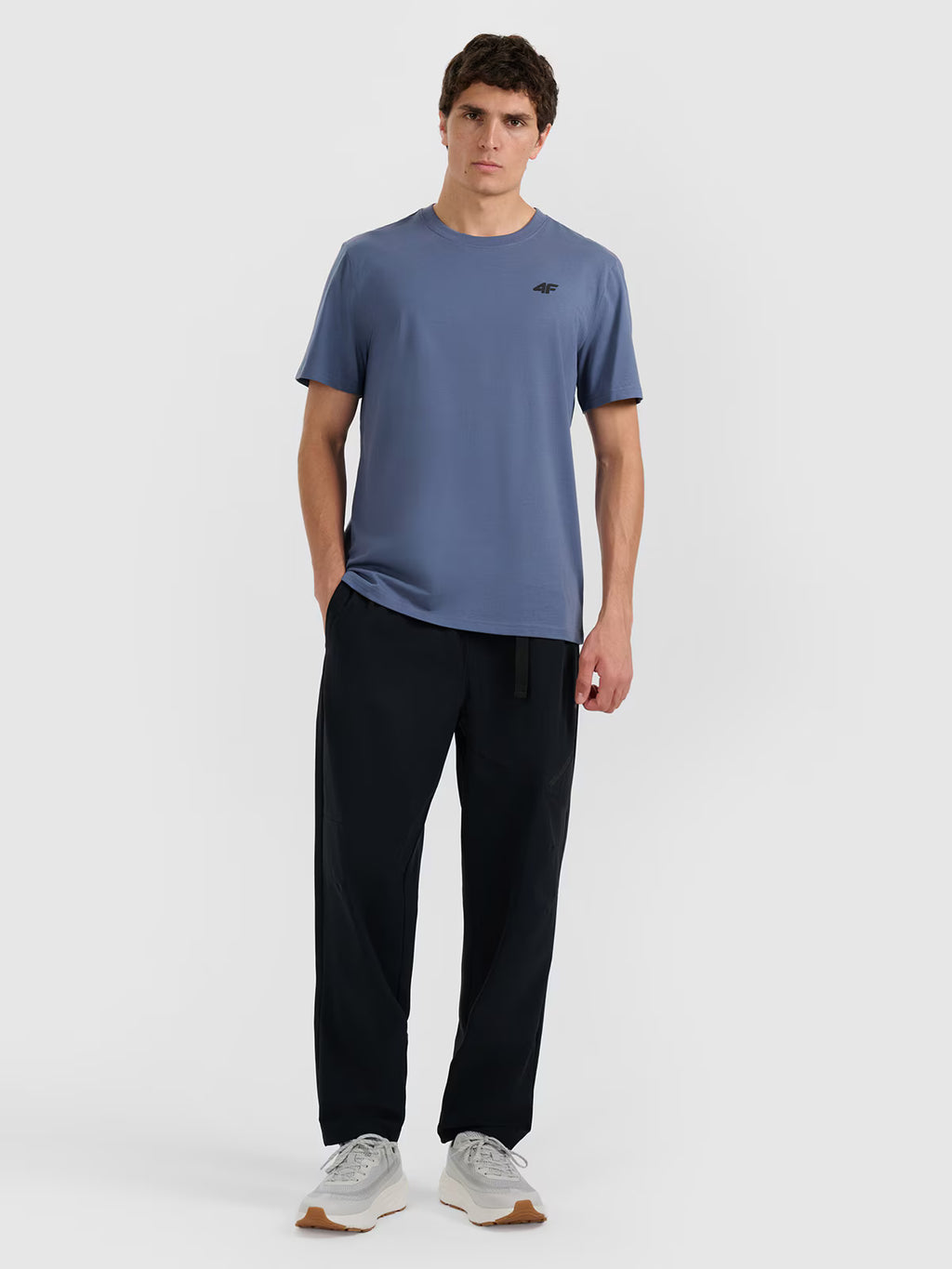 T-shirt regular gładki męski
