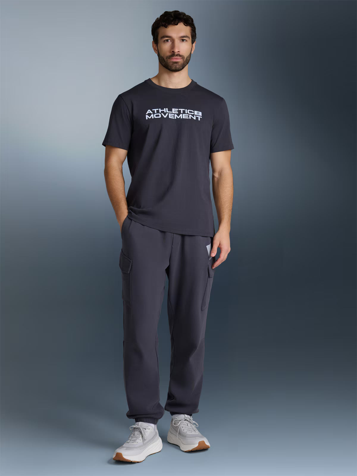 T-shirt regular z nadrukiem męski