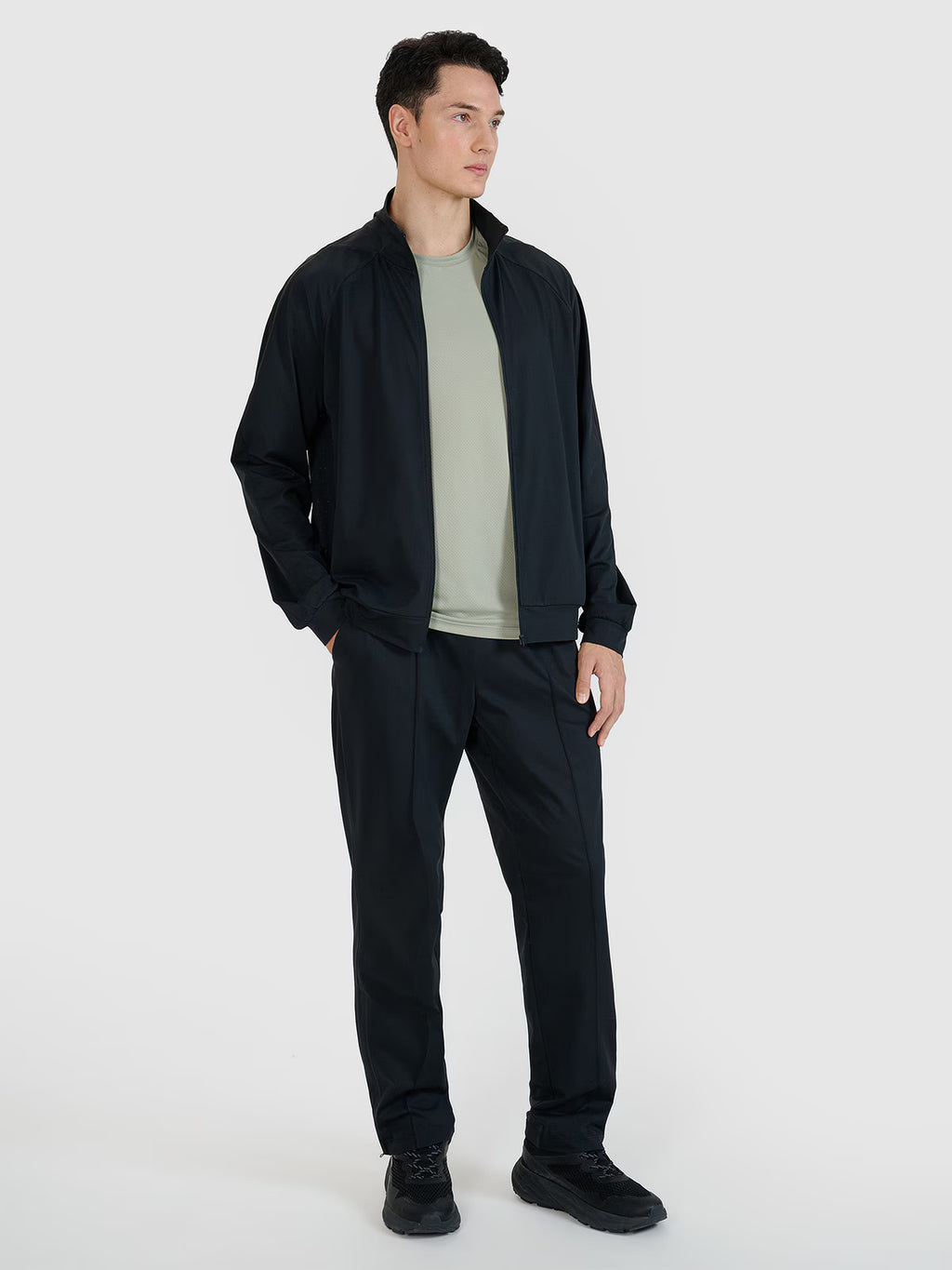 Bluza treningowa rozpinana bez kaptura męska