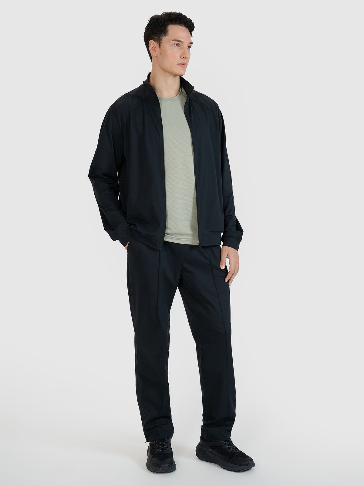Bluza treningowa rozpinana bez kaptura męska