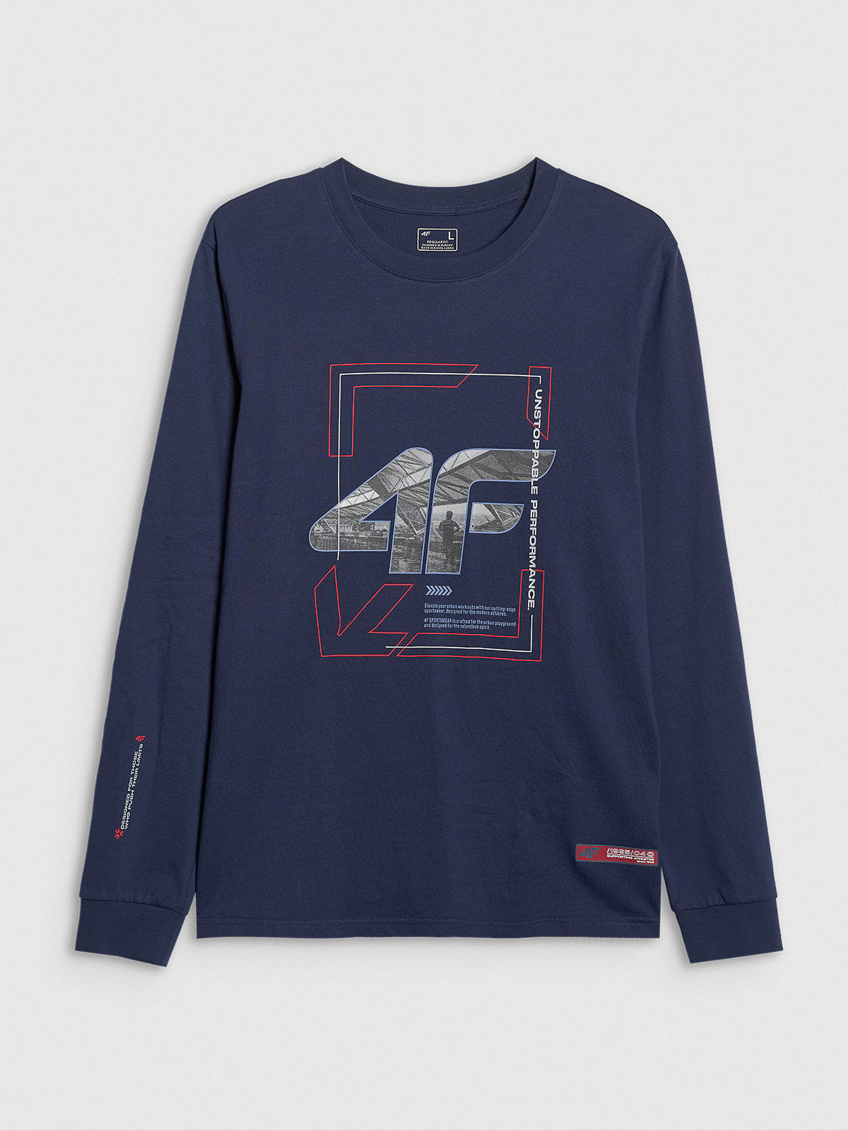 Longsleeve regular z nadrukiem męski