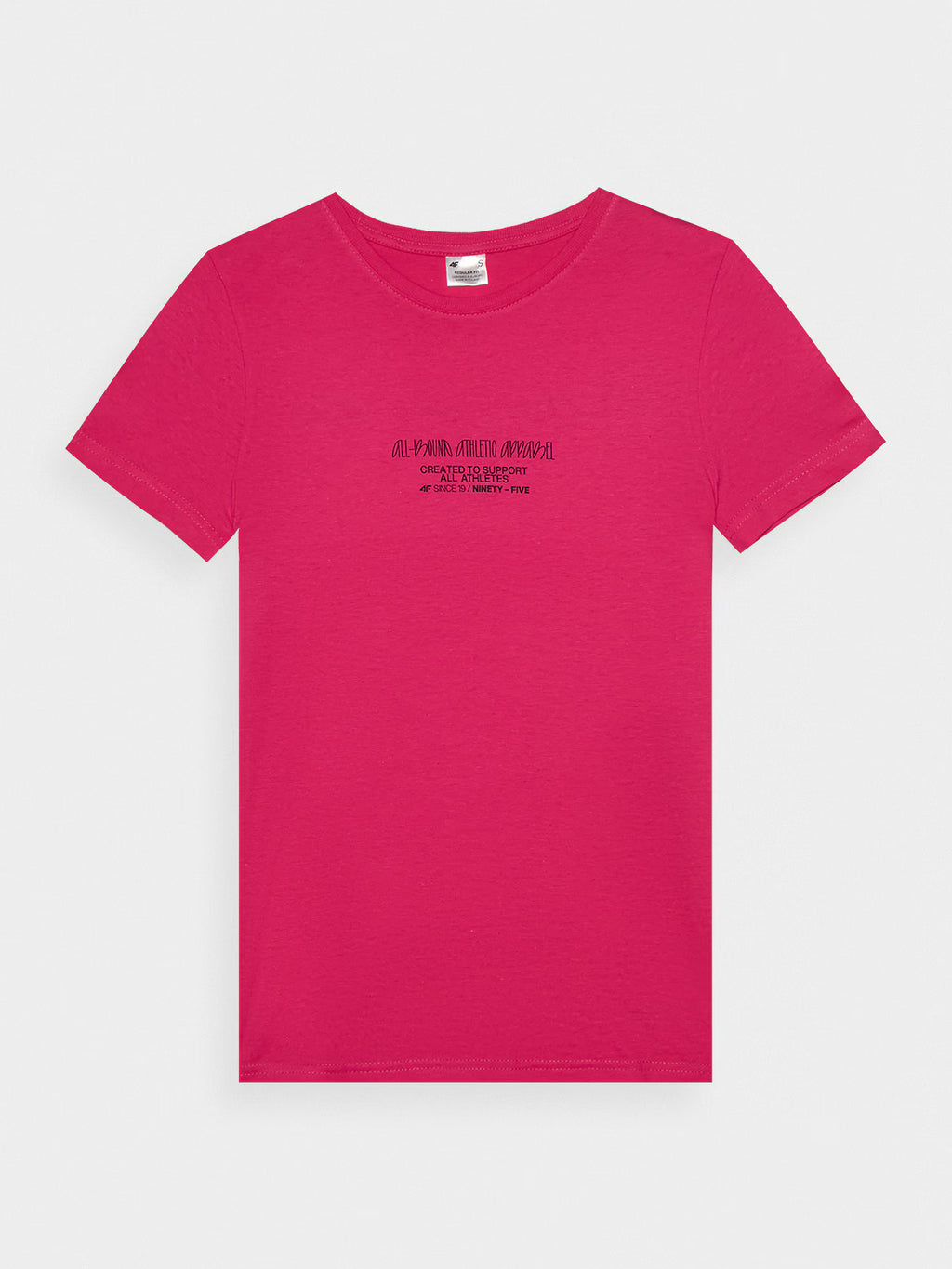 T-shirt slim z nadrukiem damski