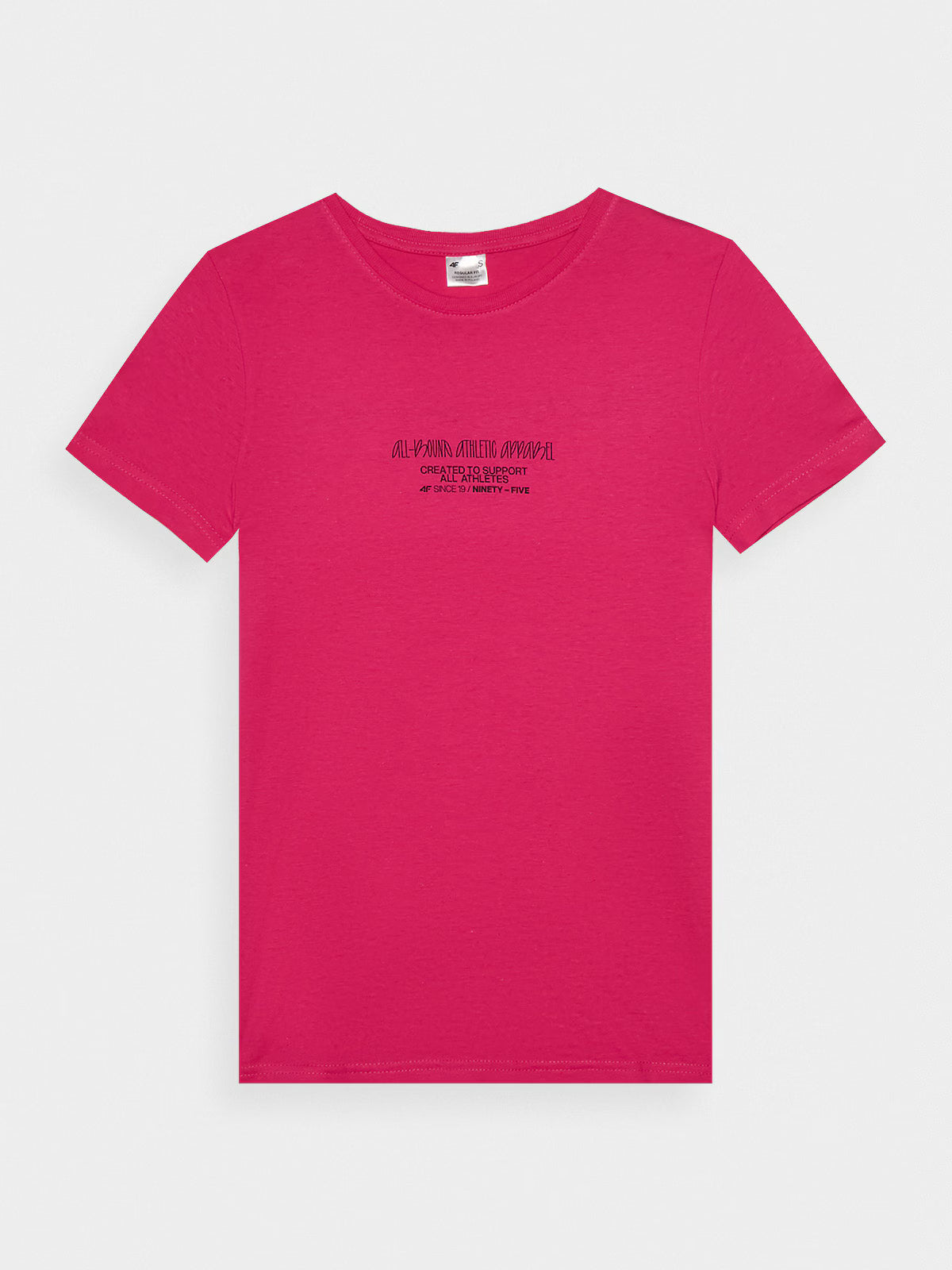T-shirt slim z nadrukiem damski