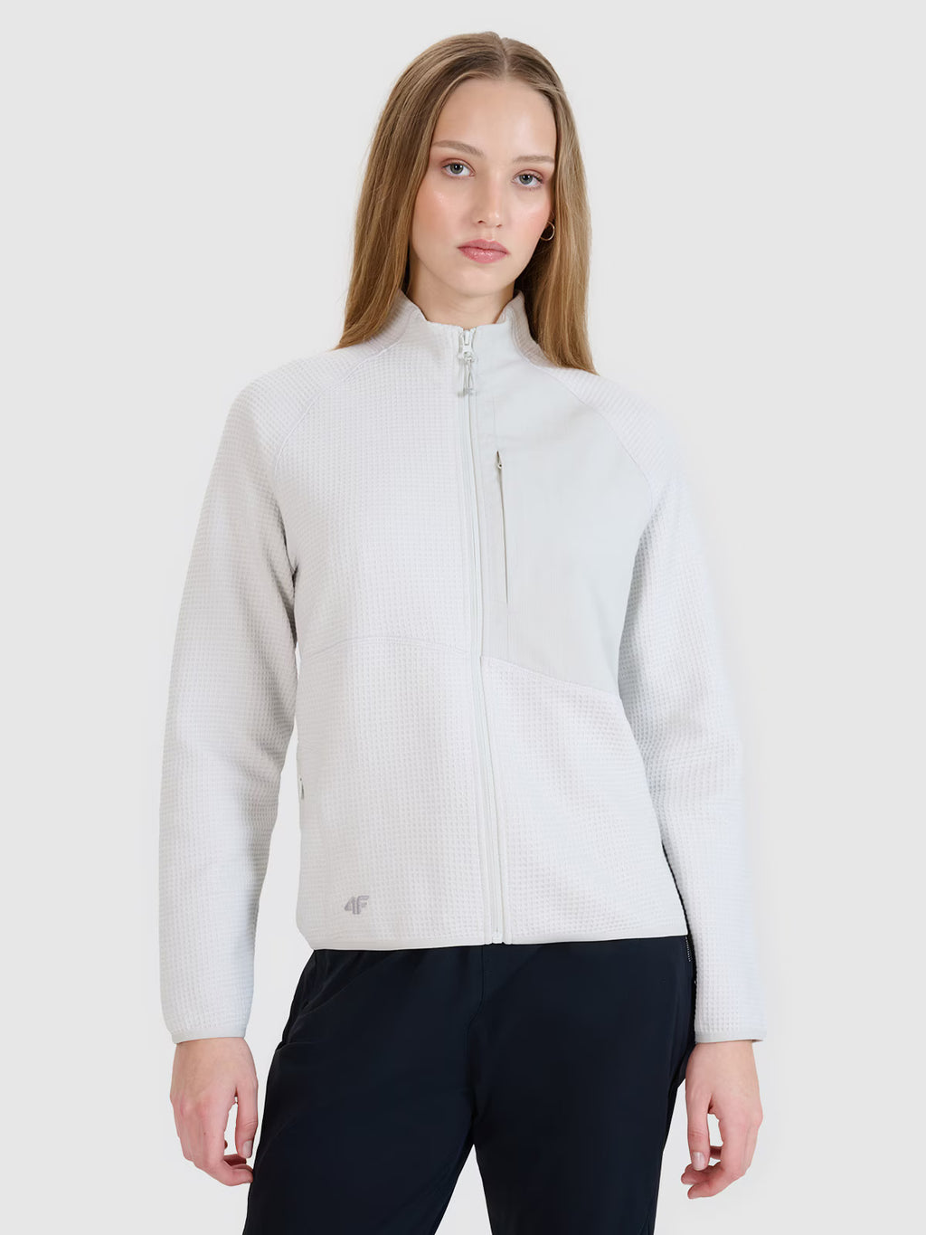 Bluza dresowa rozpinana bez kaptura damska