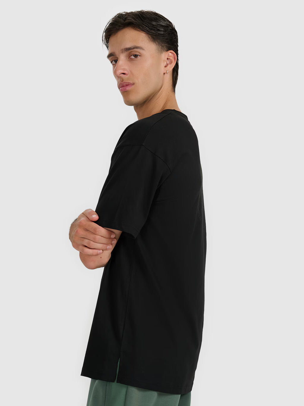 T-shirt oversize z nadrukiem męski