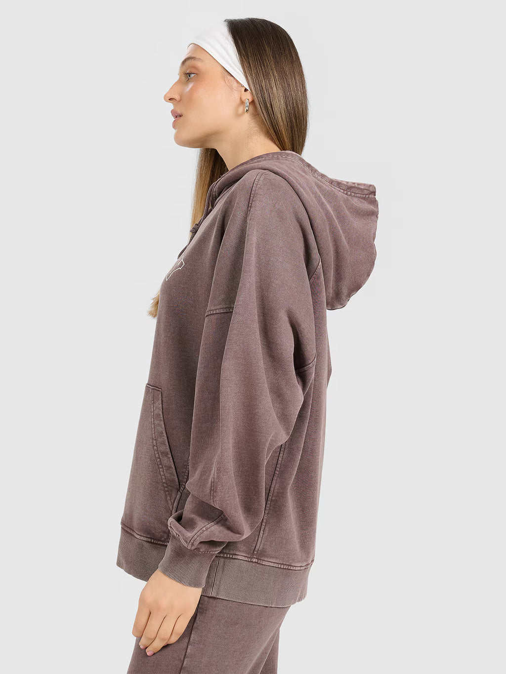 Bluza dresowa nierozpinana z kapturem damska