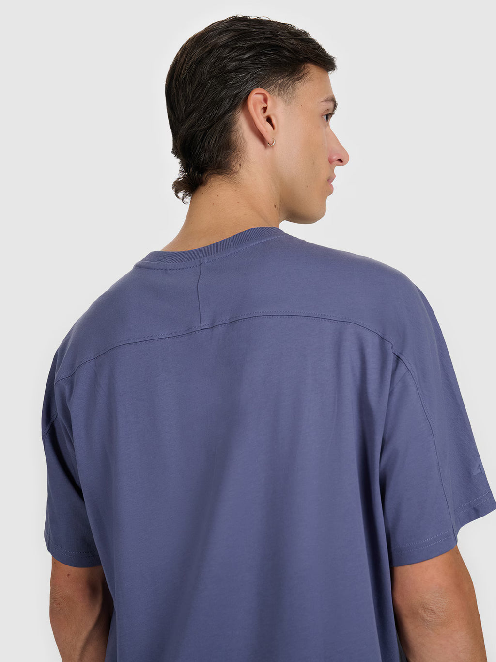 T-shirt oversize z nadrukiem męski