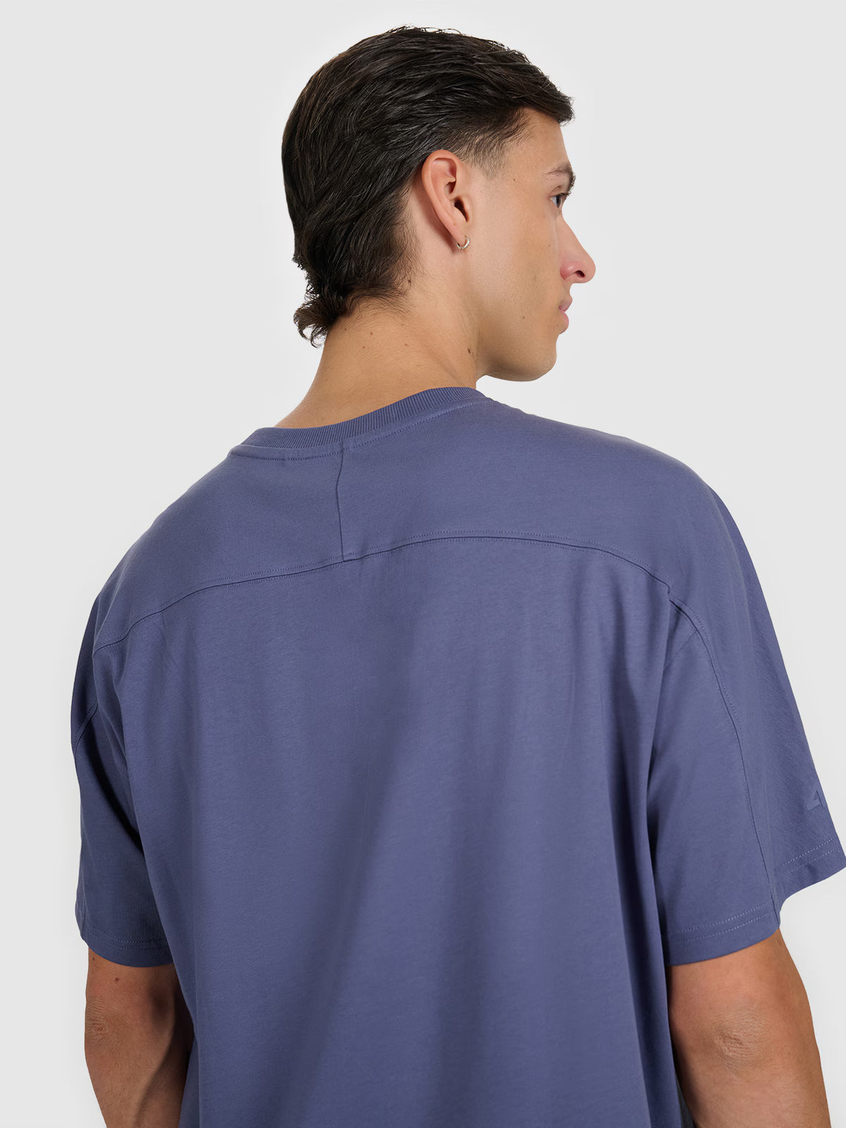 T-shirt oversize z nadrukiem męski