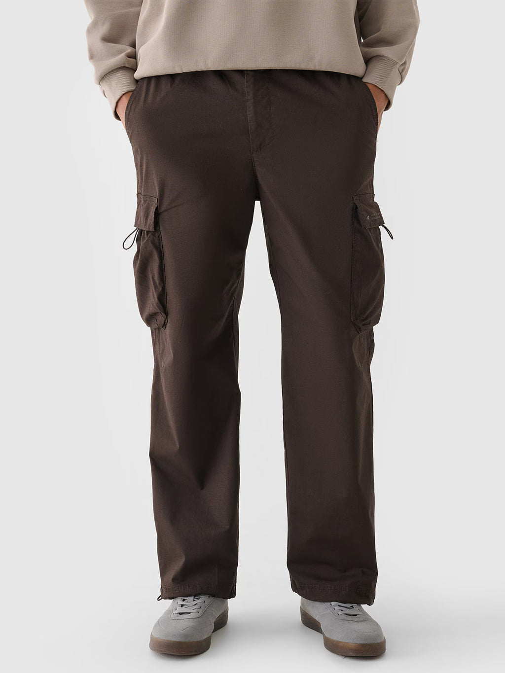 Spodnie casual parachute cargo męskie