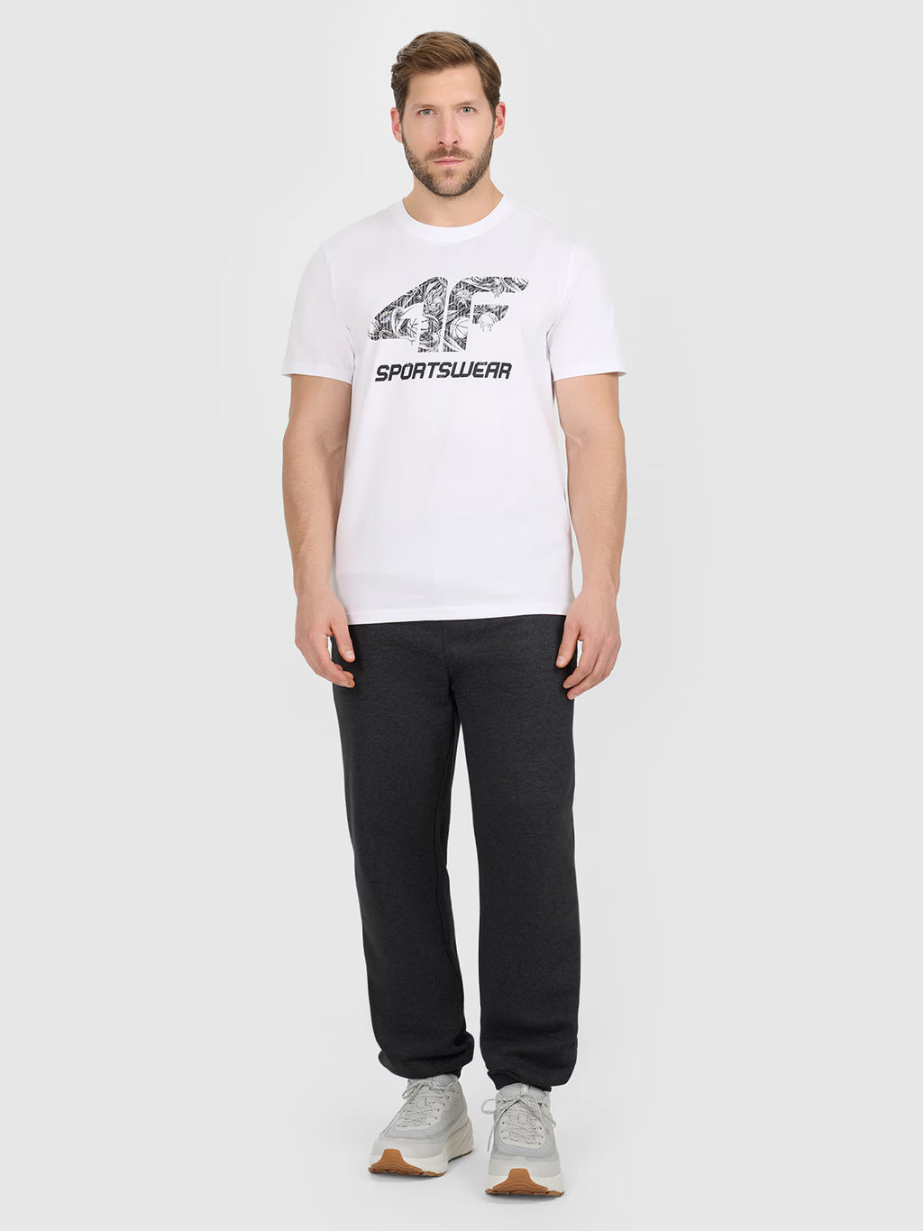 T-shirt regular z nadrukiem męski
