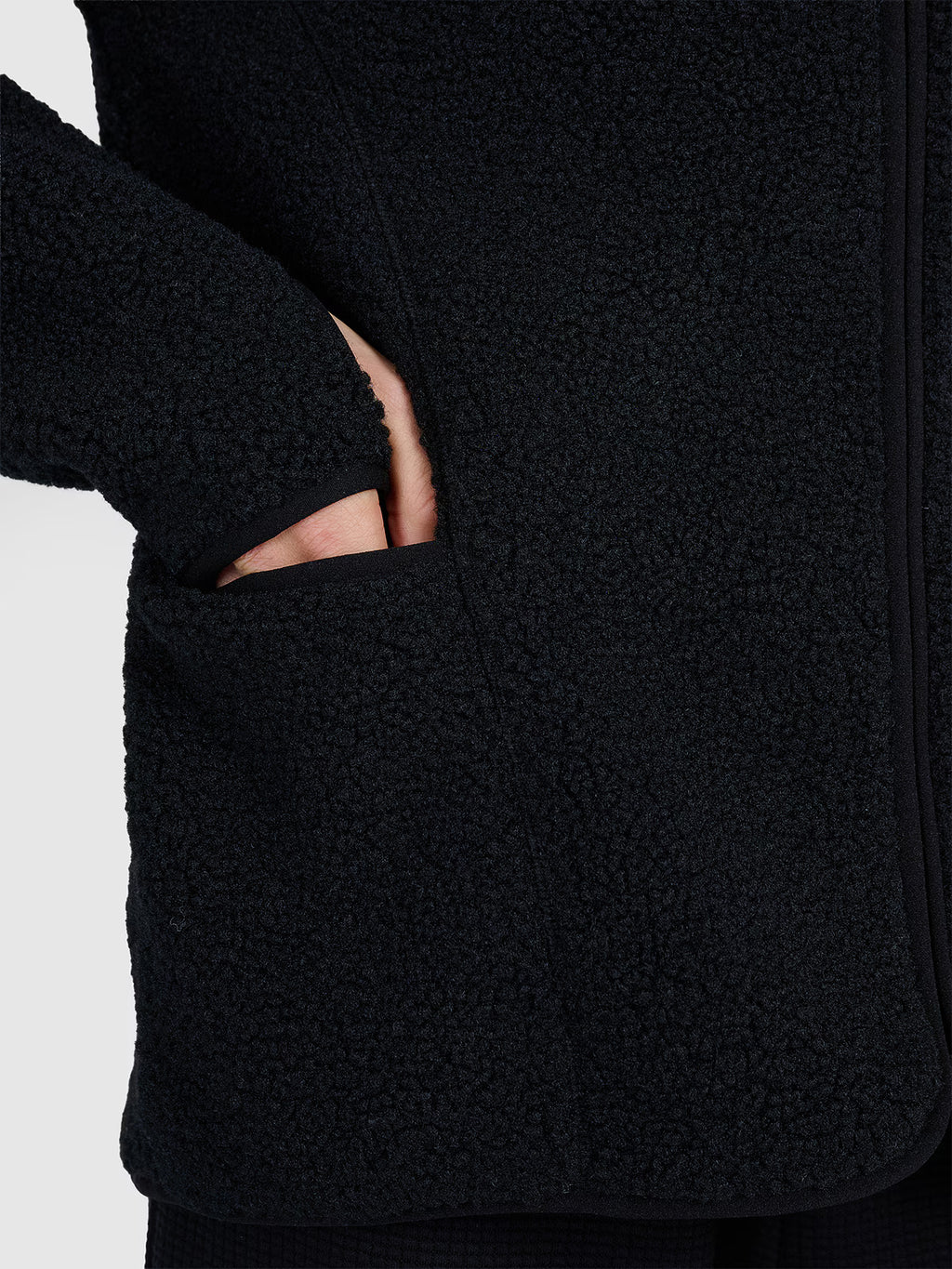 Polar sherpa ze stójką oversize damski
