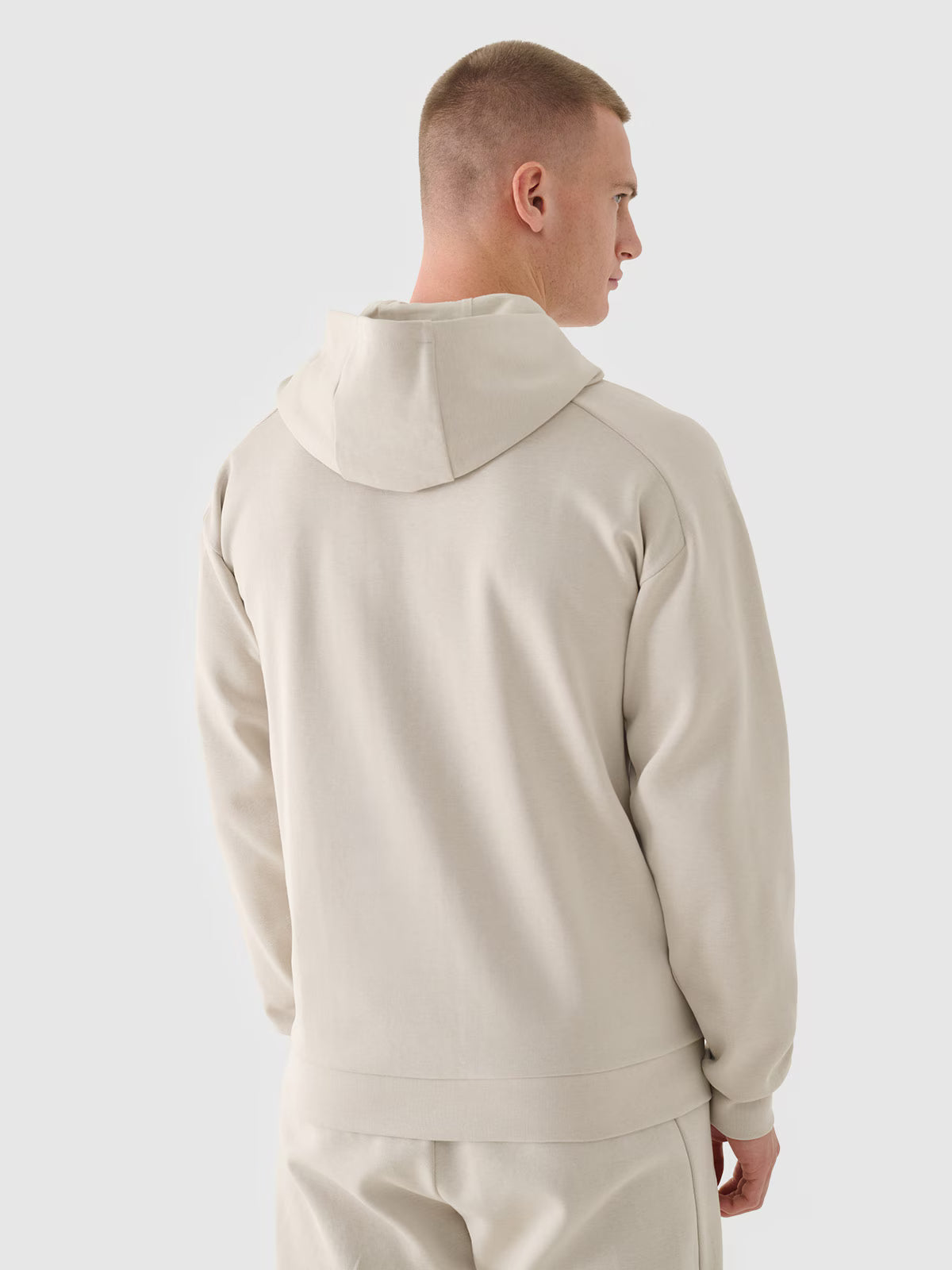 Bluza dresowa nierozpinana z kapturem męska