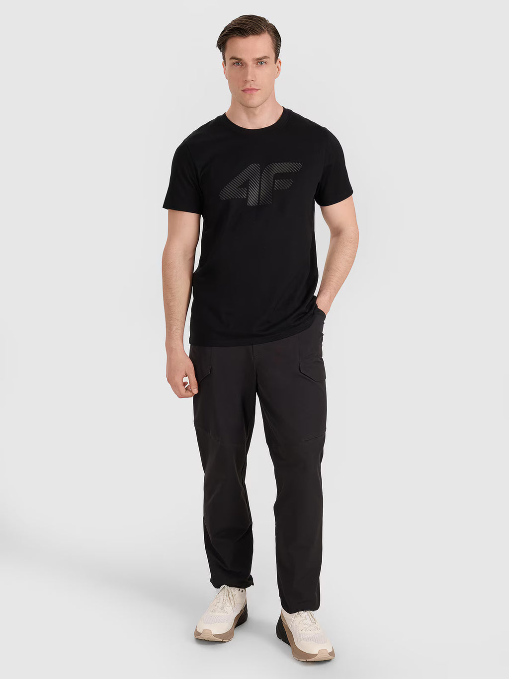 T-shirt regular z nadrukiem męski