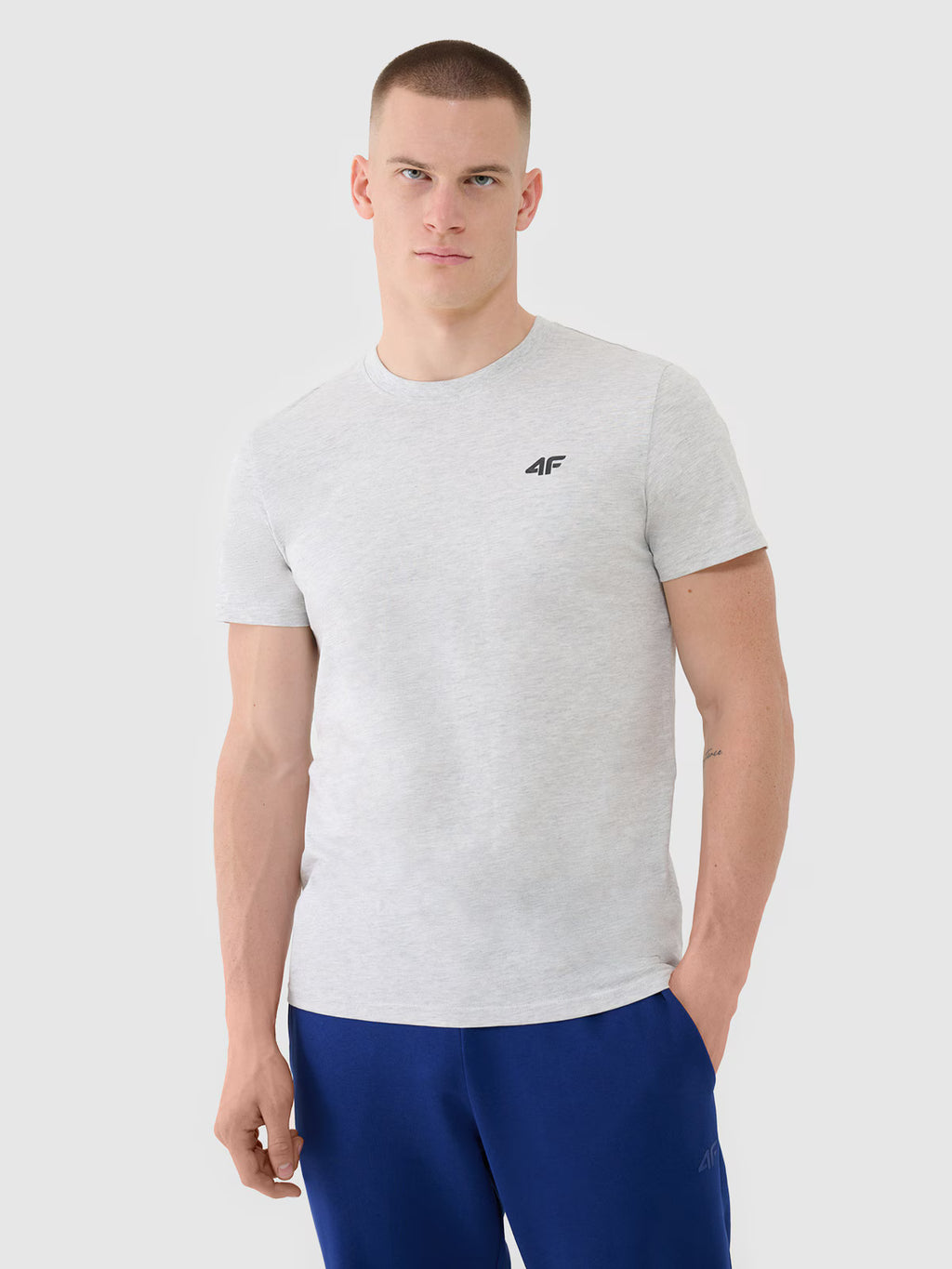 T-shirt regular gładki męski