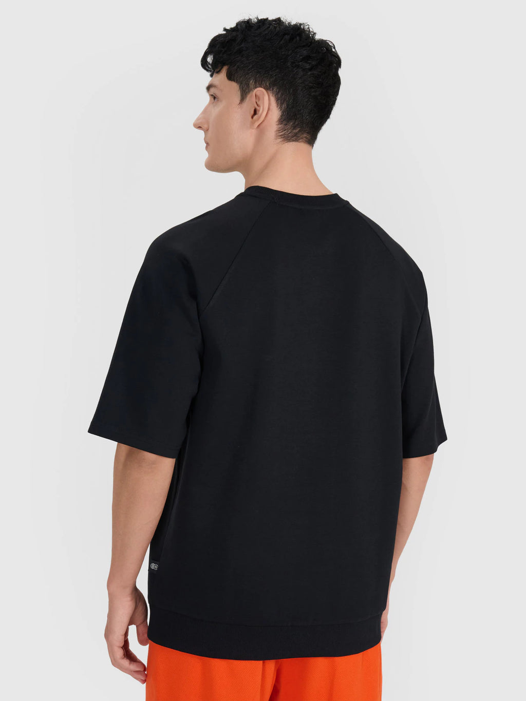 Bluza dresowa z krótkim rękawem bez kaptura męska
