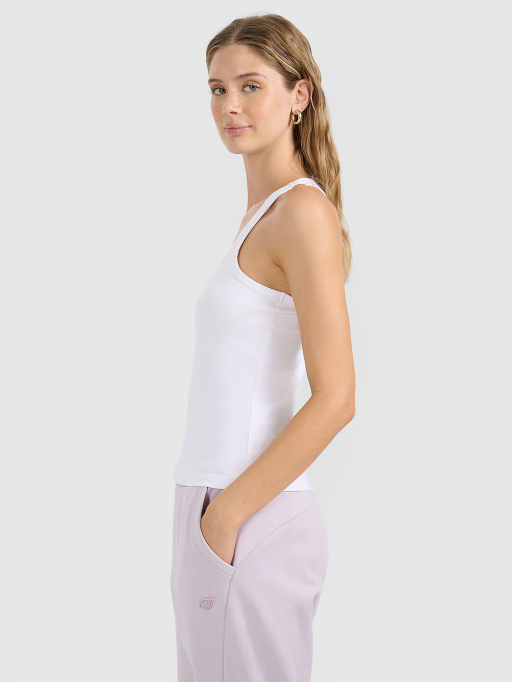 Top slim gładki damski