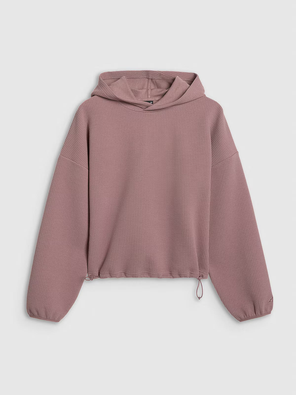 Bluza dresowa z waflowej dzianiny damska