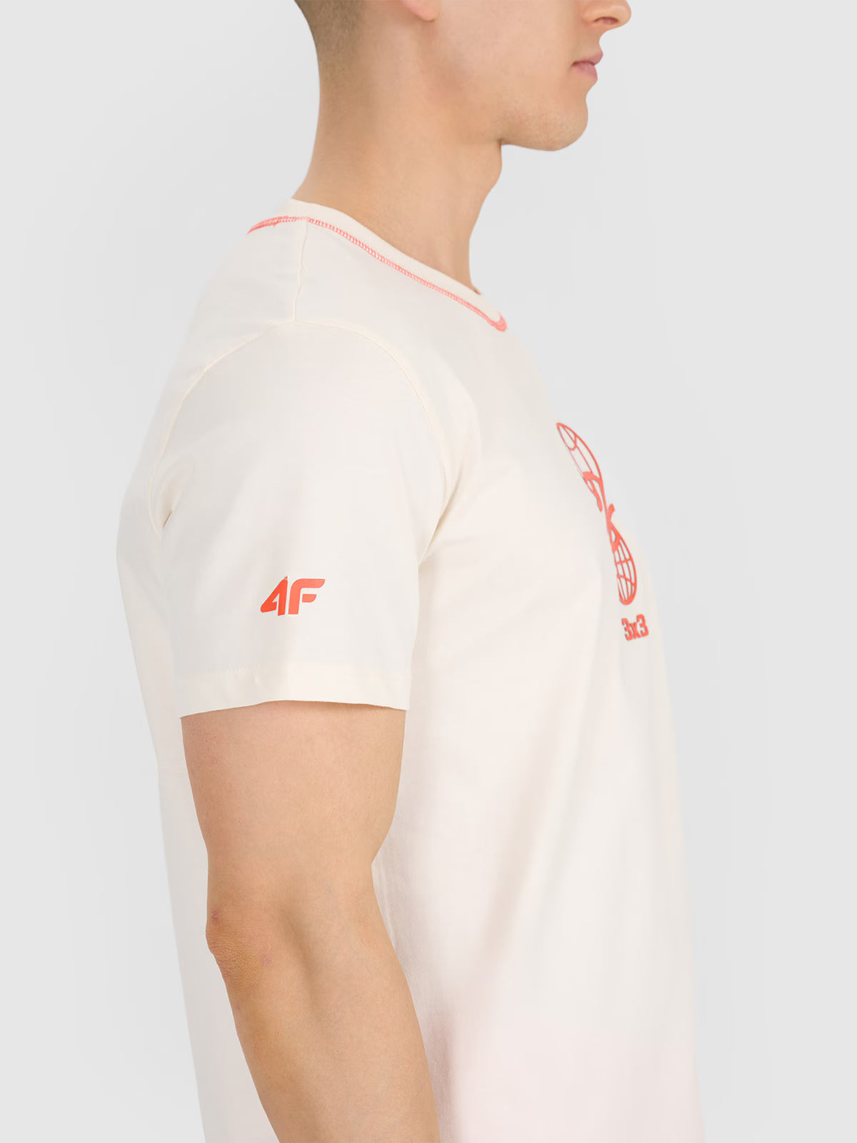 T-shirt regular z nadrukiem męski