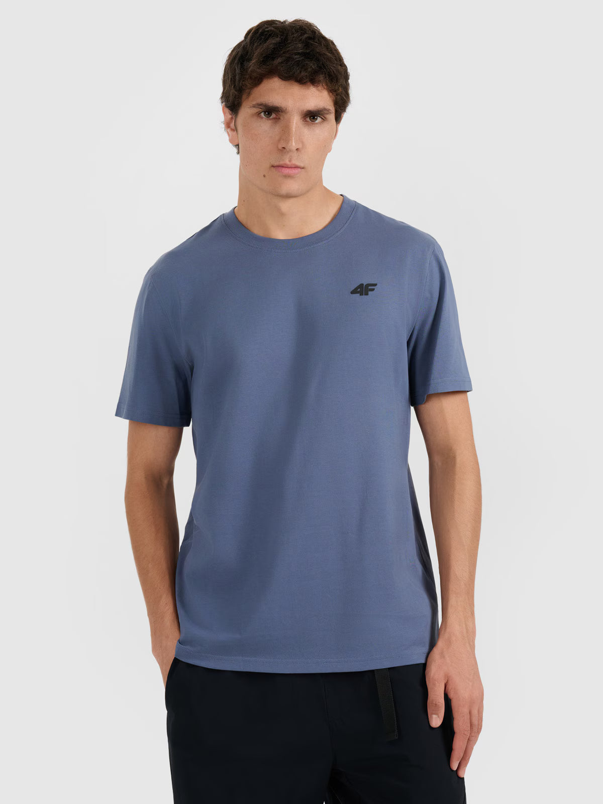 T-shirt regular gładki męski