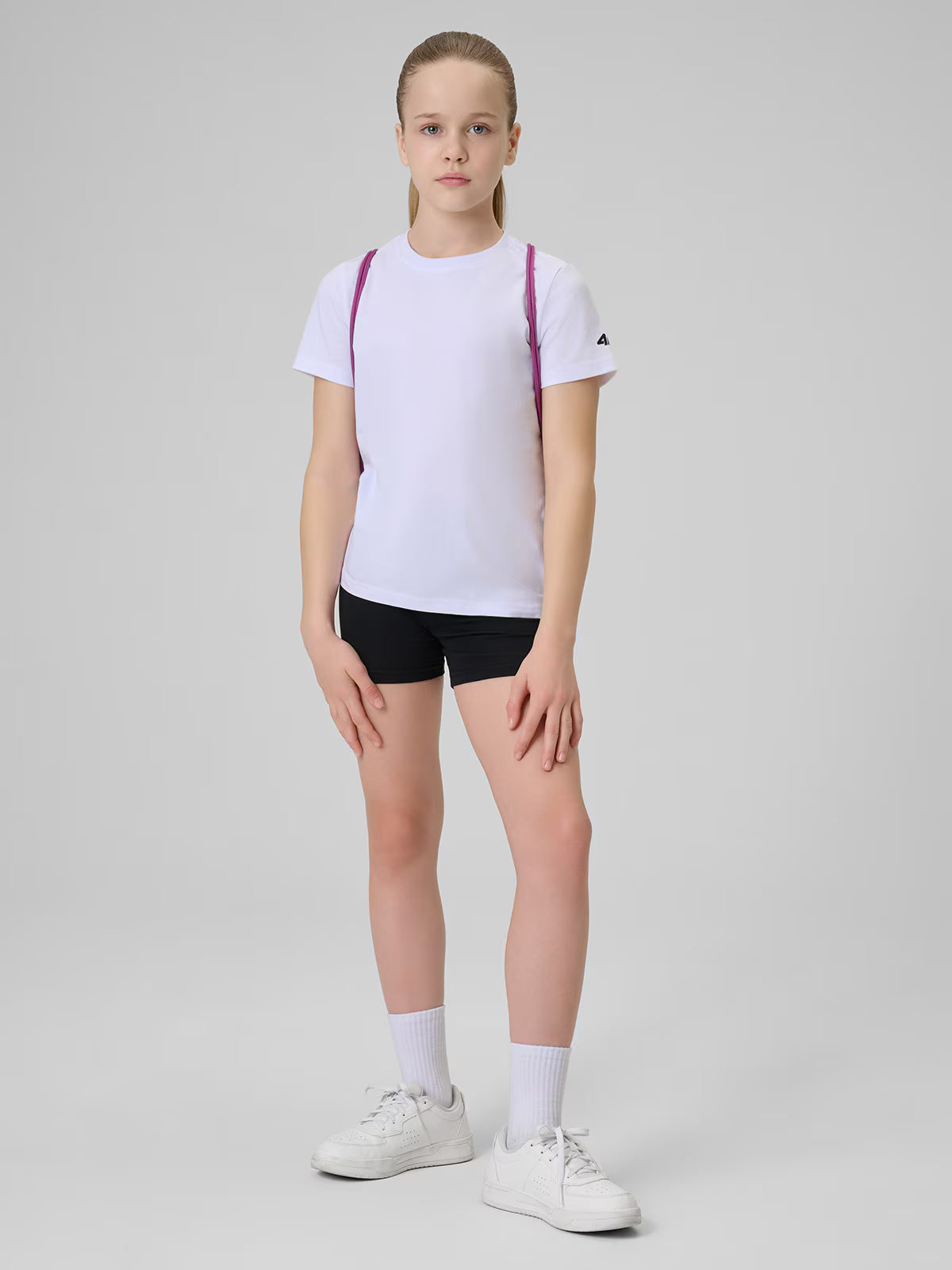 Komplet sportowy na WF (koszulka+spodenki+worek) dziewczęcy