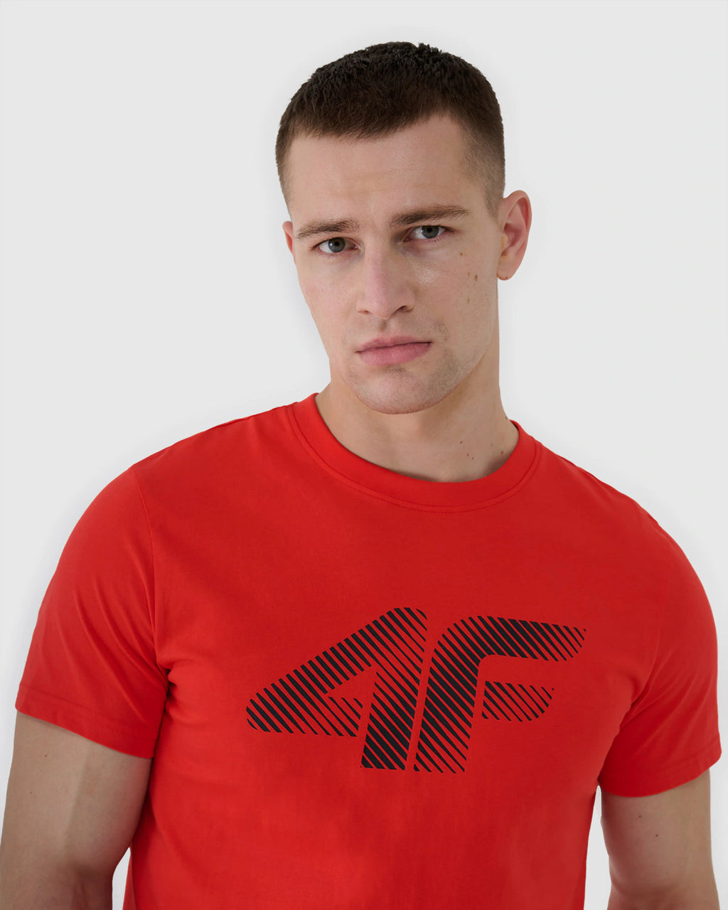 T-shirt regular z nadrukiem męski