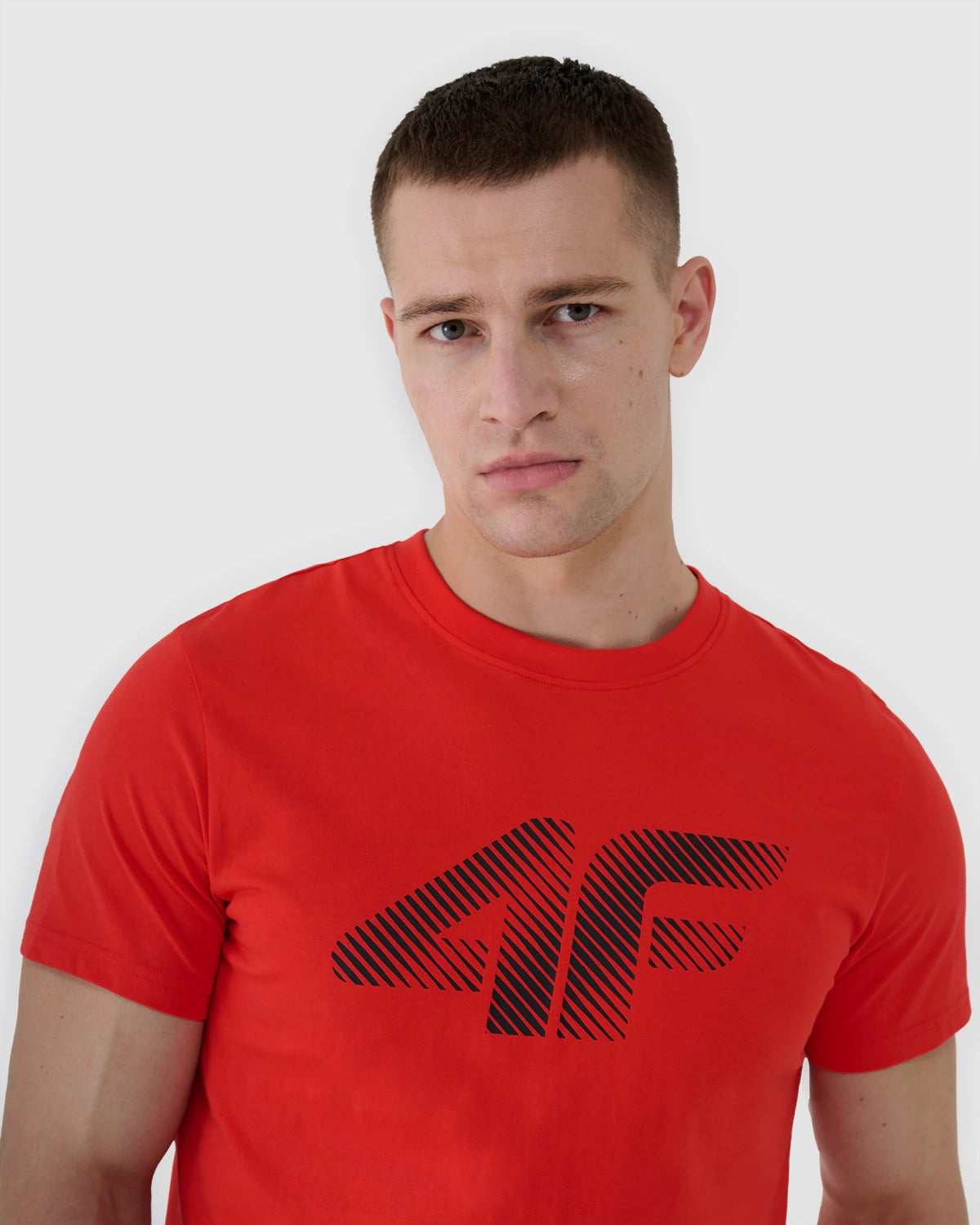 T-shirt regular z nadrukiem męski