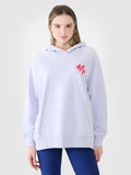 Bluza dresowa oversize nierozpinana z kapturem damska
