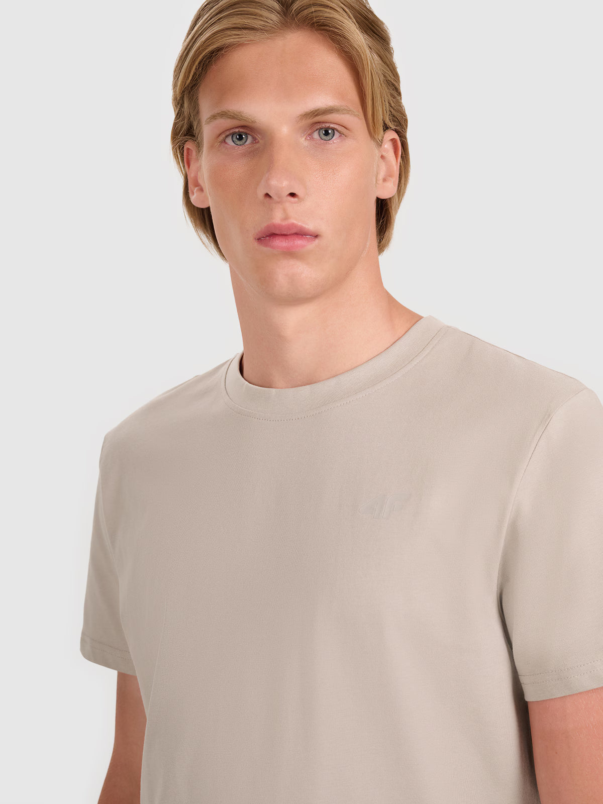 T-shirt regular gładki męski