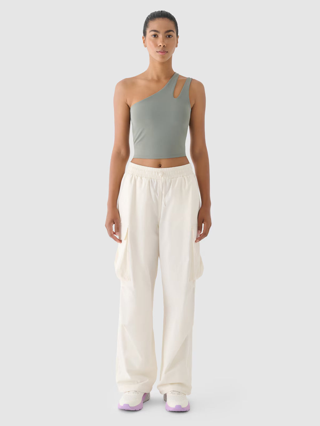 Spodnie oversize cargo damskie 4F x Anna Lewandowska
