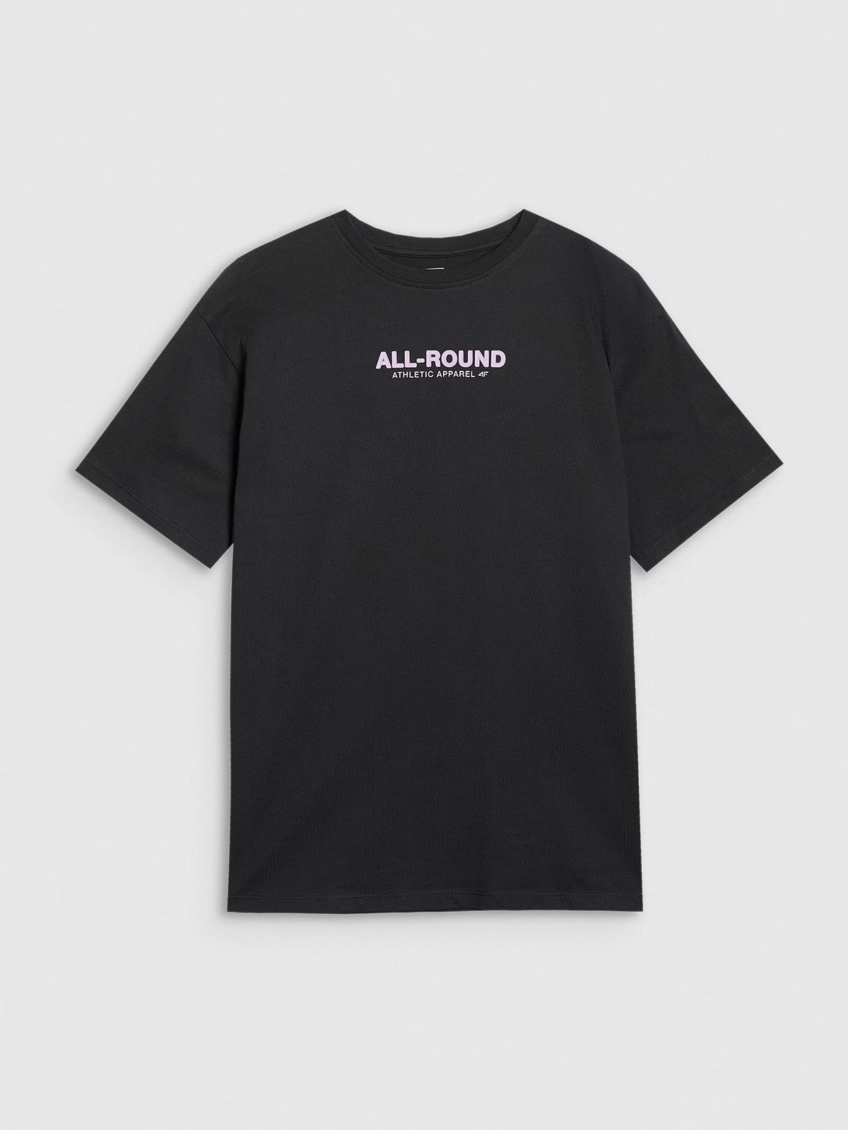 T-shirt oversize z nadrukiem dziewczęcy