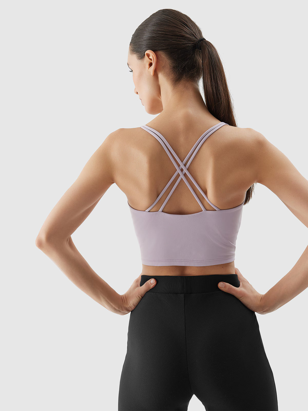 Crop top do jogi i pilatesu z materiału z recyklingu damski