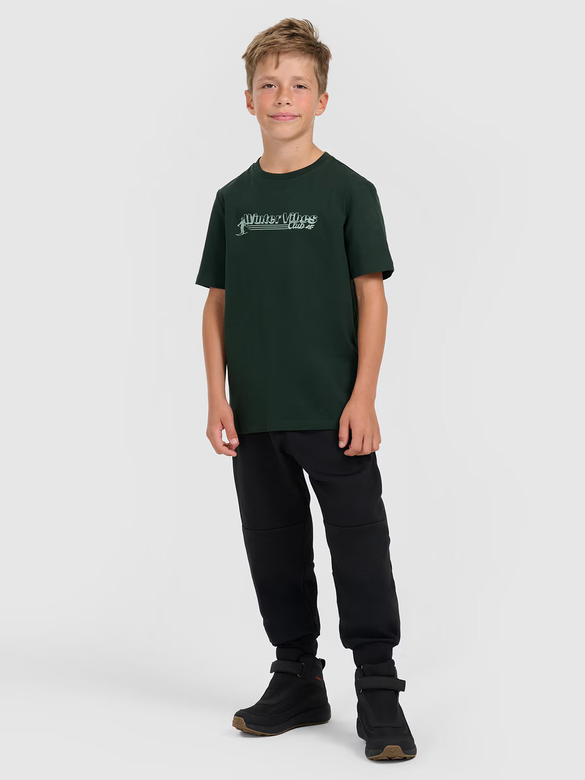 T-shirt regular z nadrukiem chłopięcy