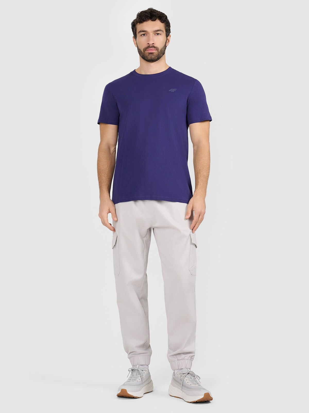 T-shirt regular gładki męski