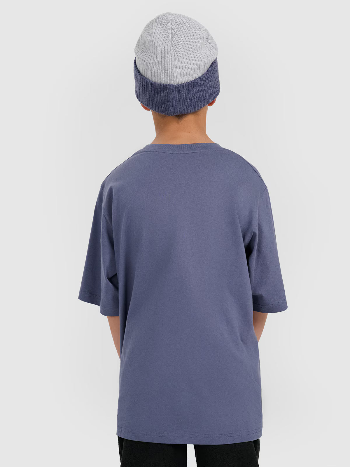 T-shirt loose z nadrukiem chłopięcy