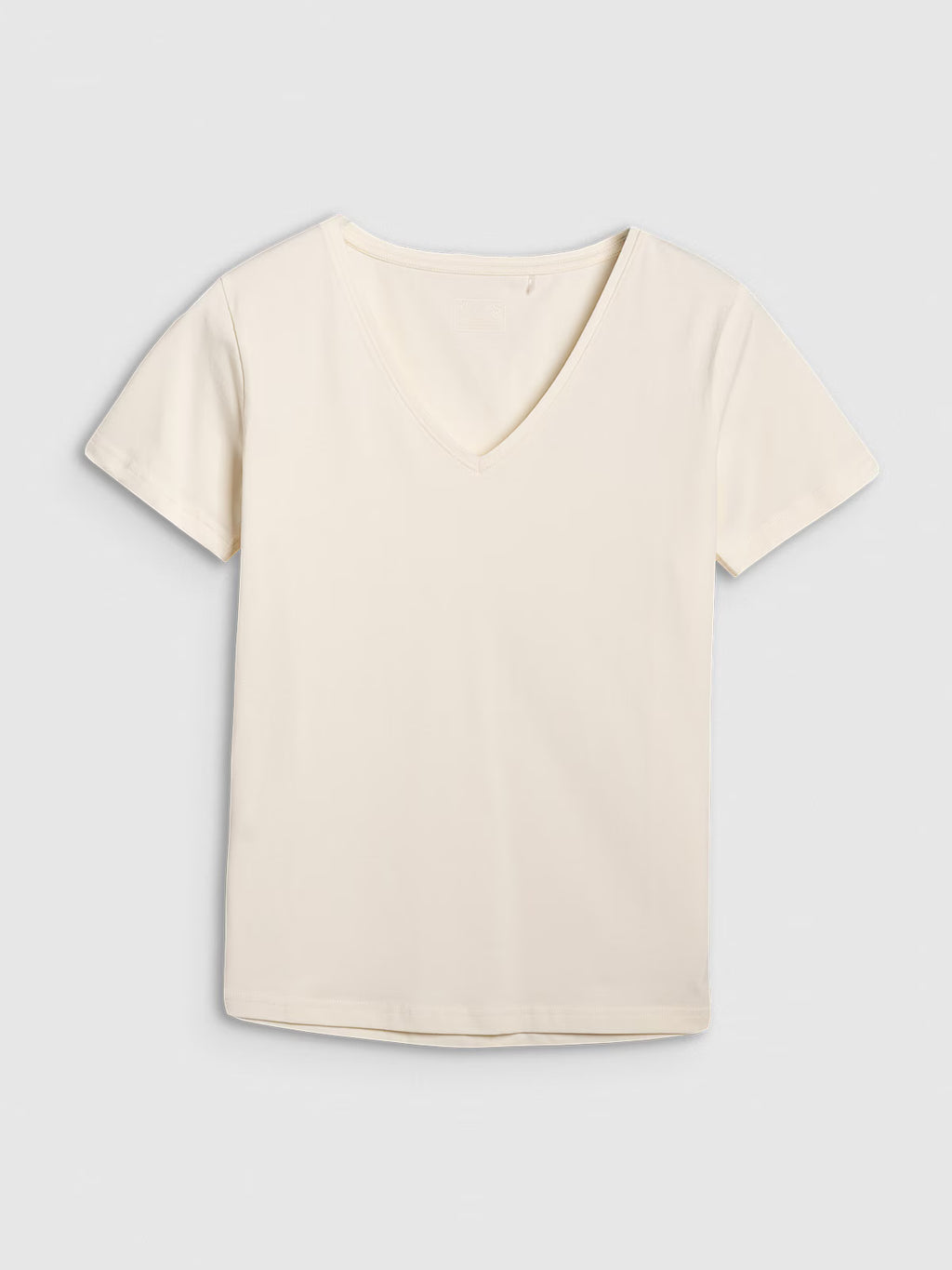 T-shirt slim gładki damski