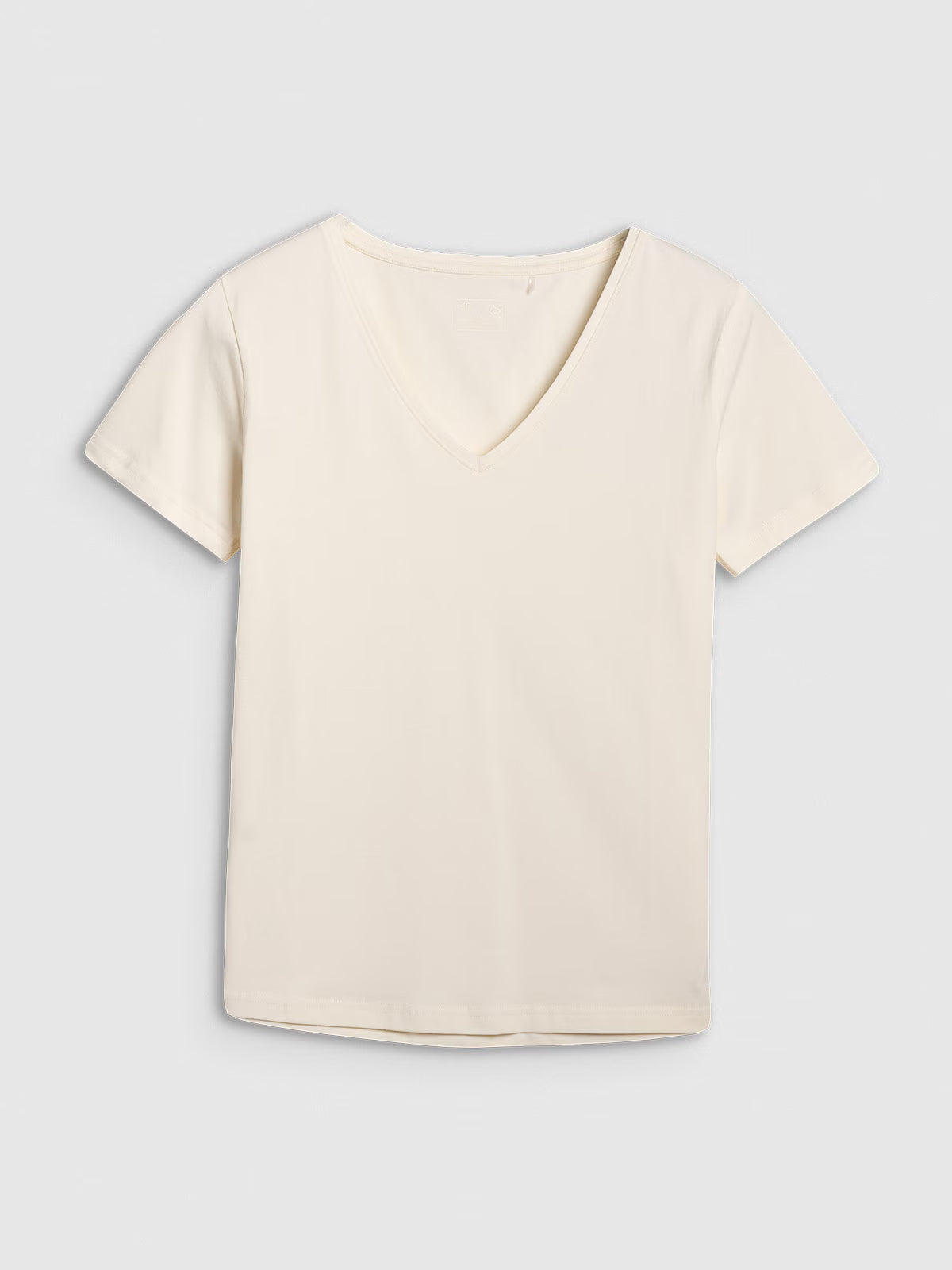 T-shirt slim gładki damski