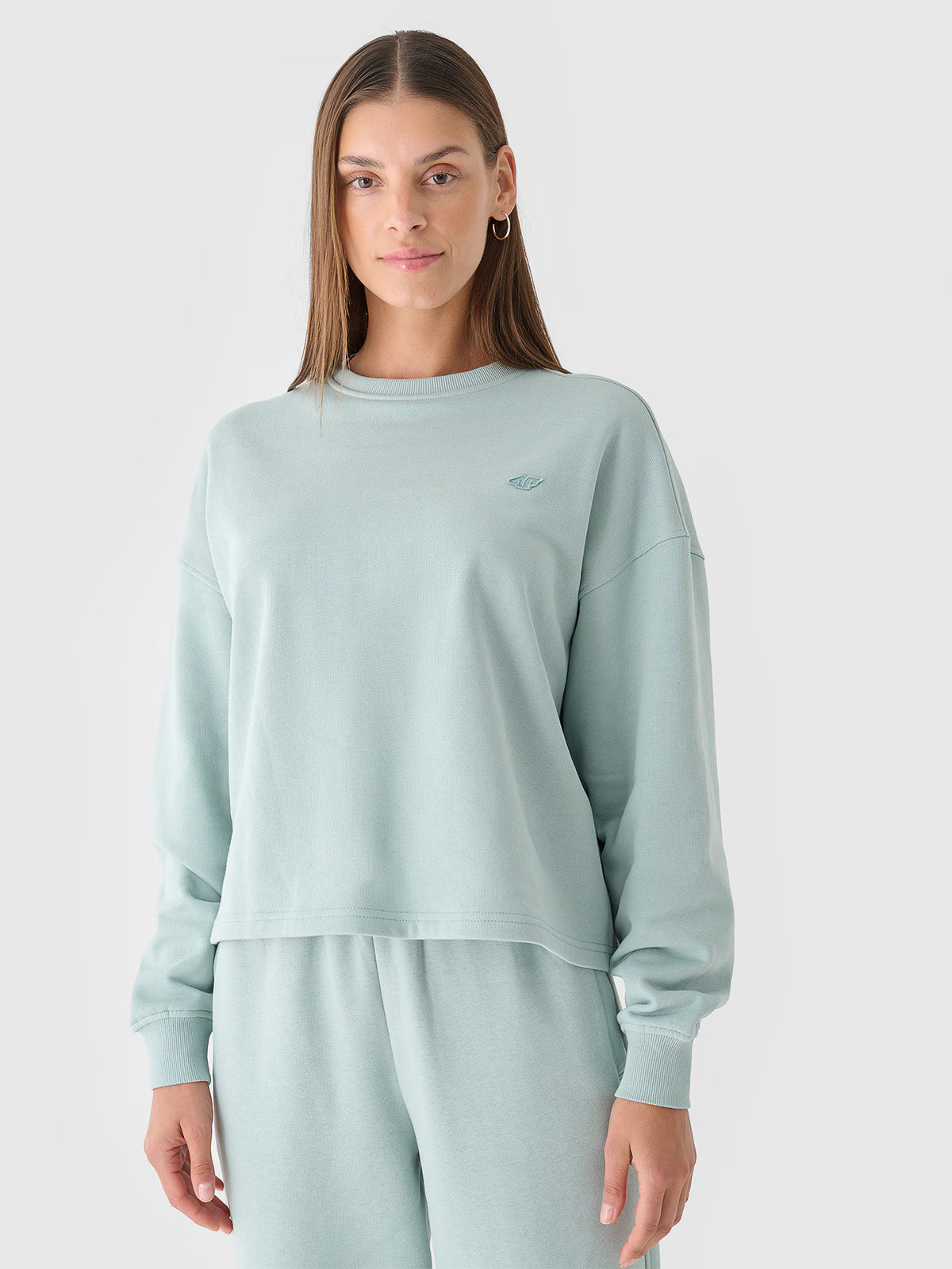 Bluza dresowa nierozpinana bez kaptura damska