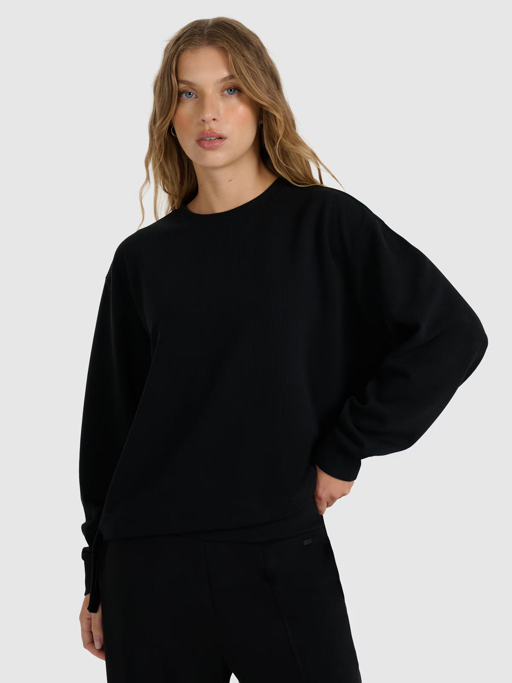 Bluza dresowa nierozpinana z modalem damska