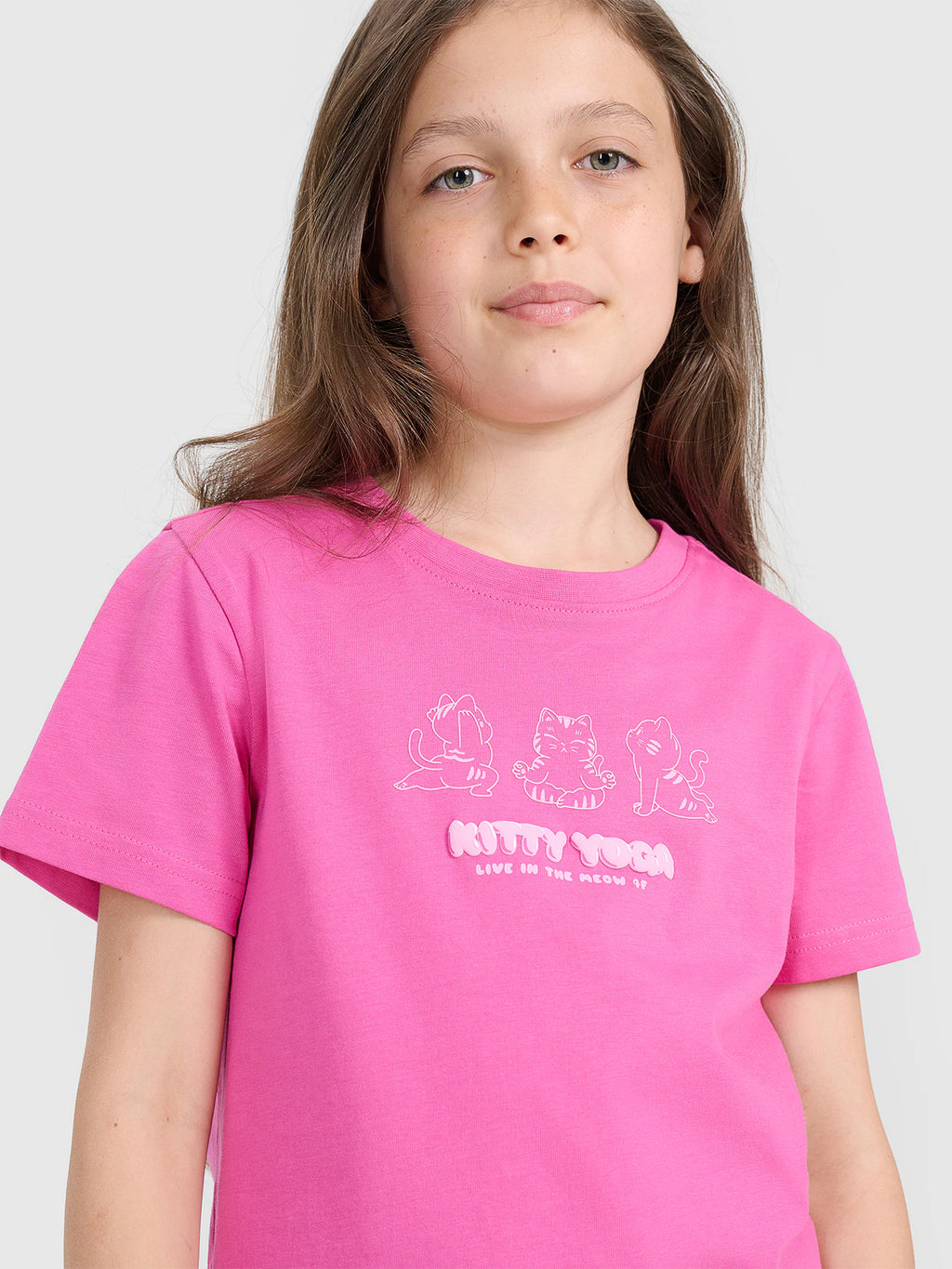 T-shirt regular z nadrukiem dziewczęcy