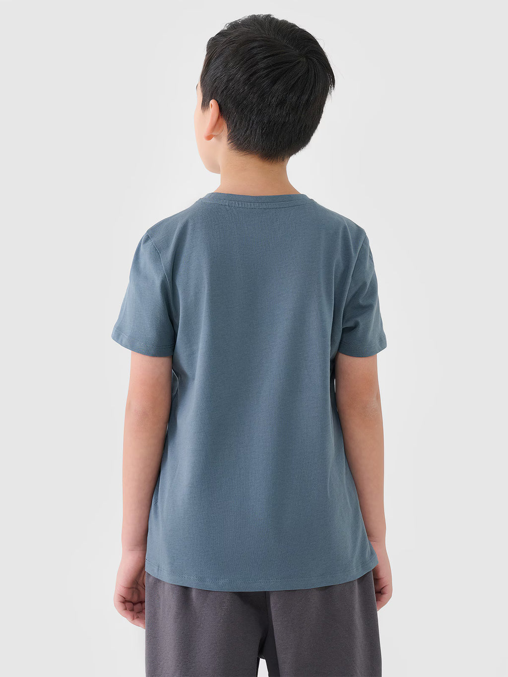 T-shirt regular gładki chłopięcy