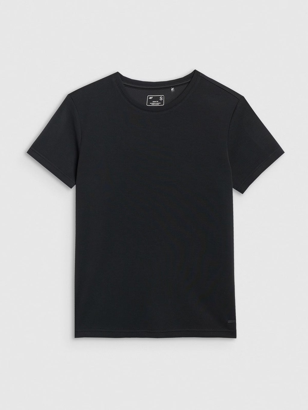 T-shirt z prążkowanej dzianiny z modalem damski