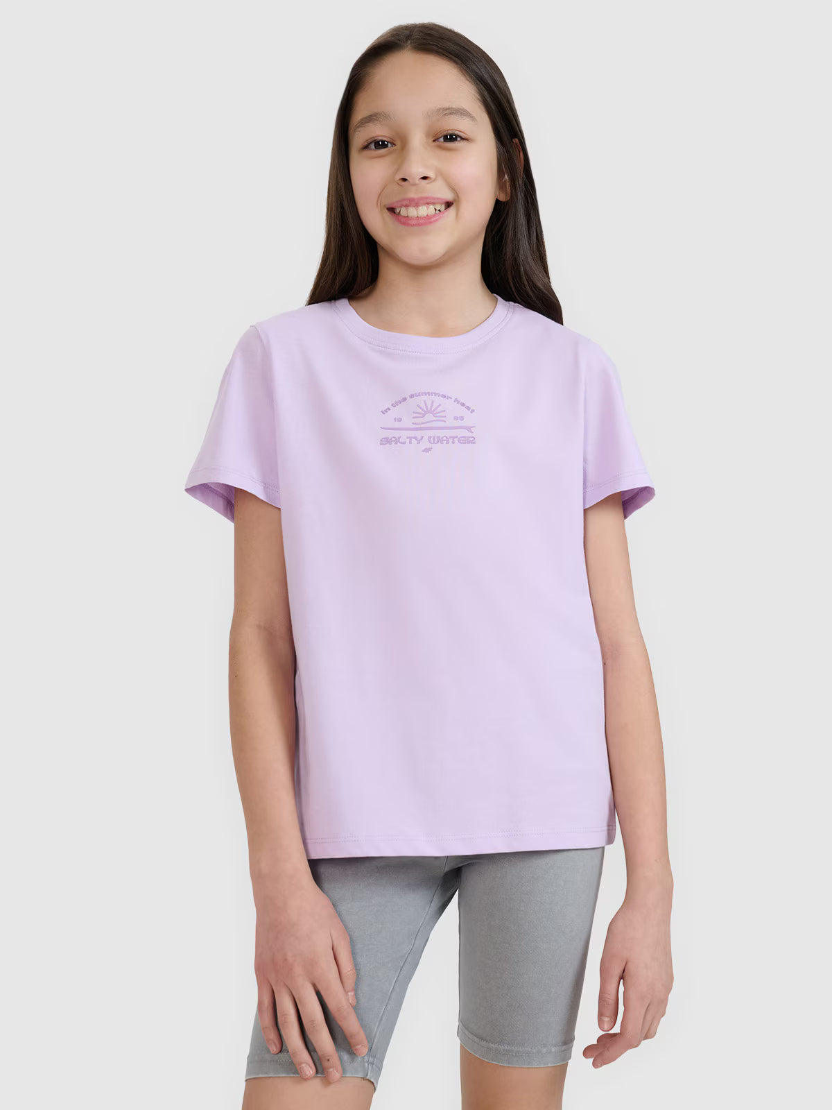T-shirt regular z nadrukiem dziewczęcy