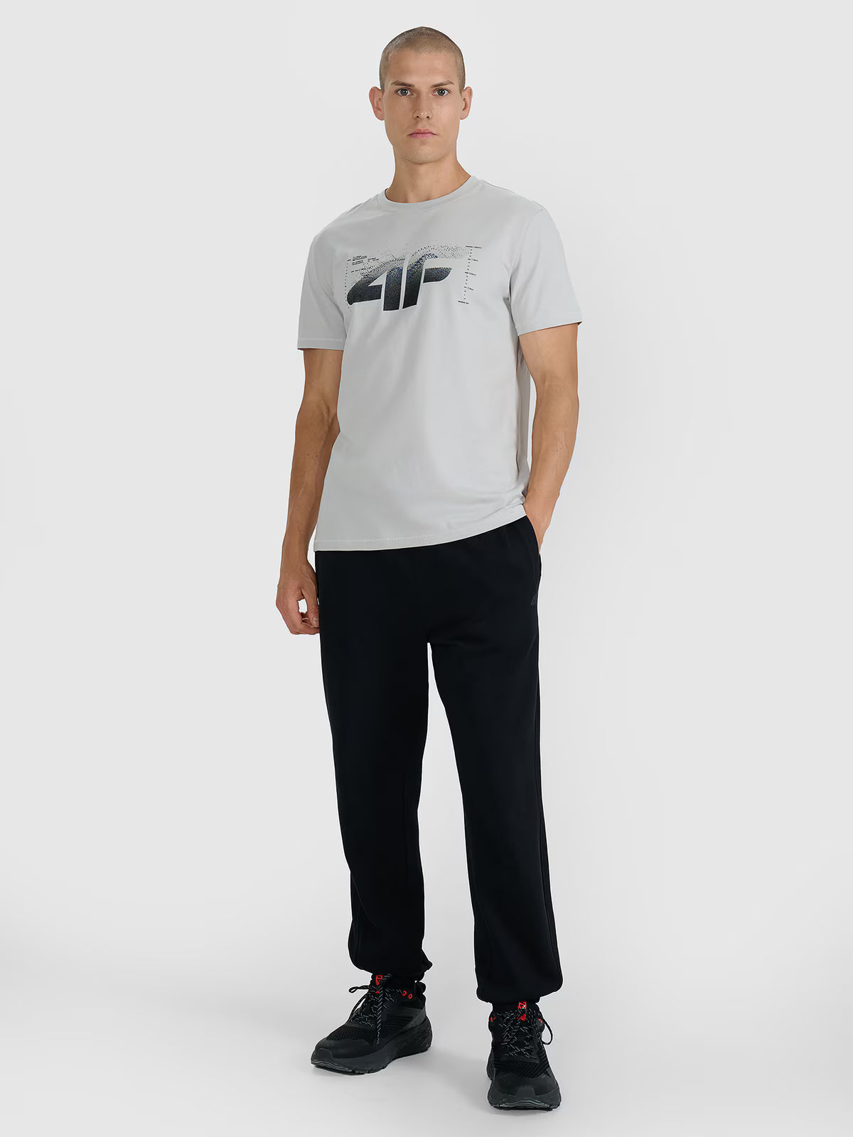 T-shirt regular z nadrukiem męski