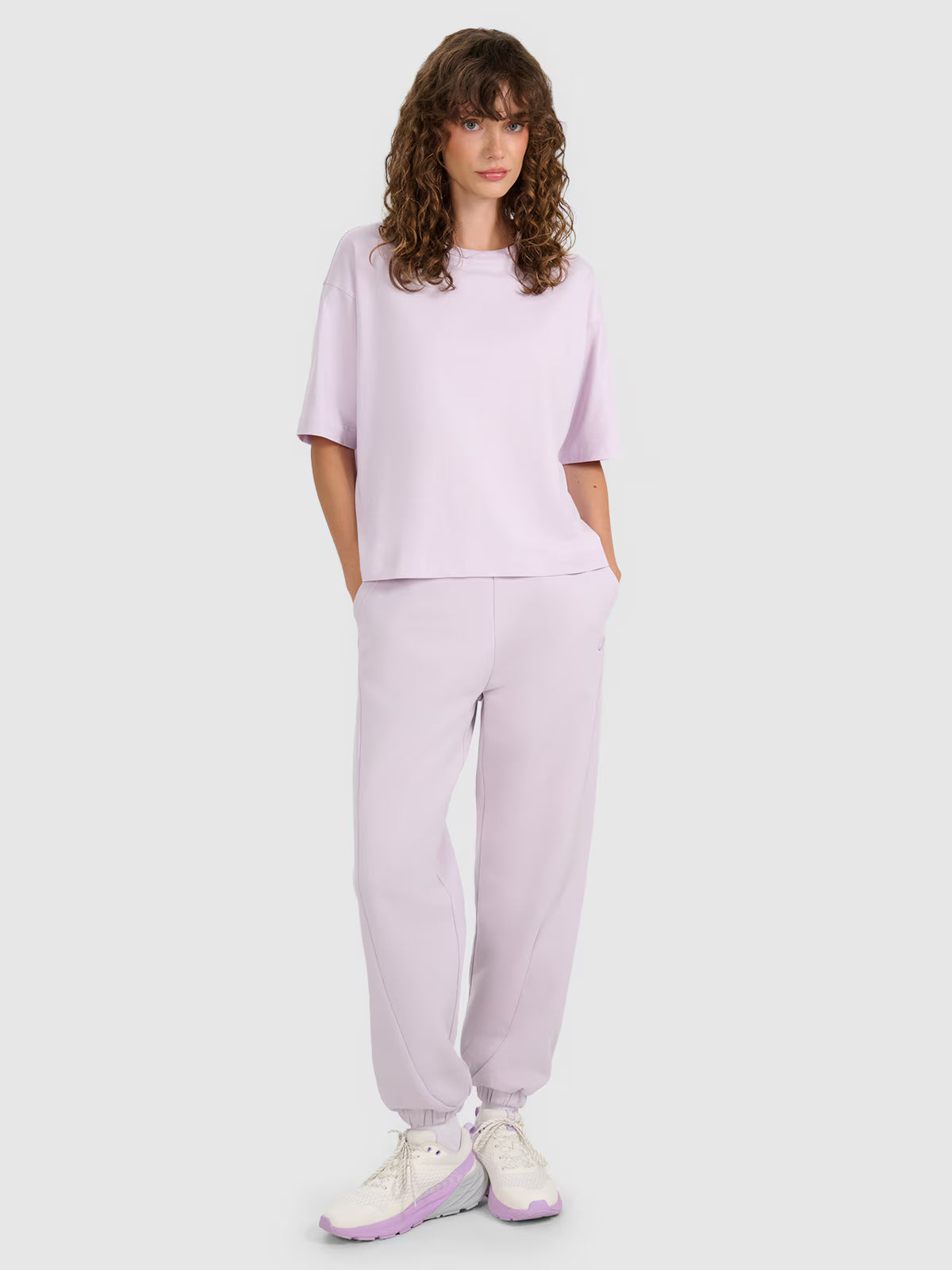 T-shirt oversize gładki damski