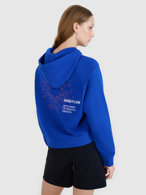 Bluza dresowa nierozpinana z kapturem damska