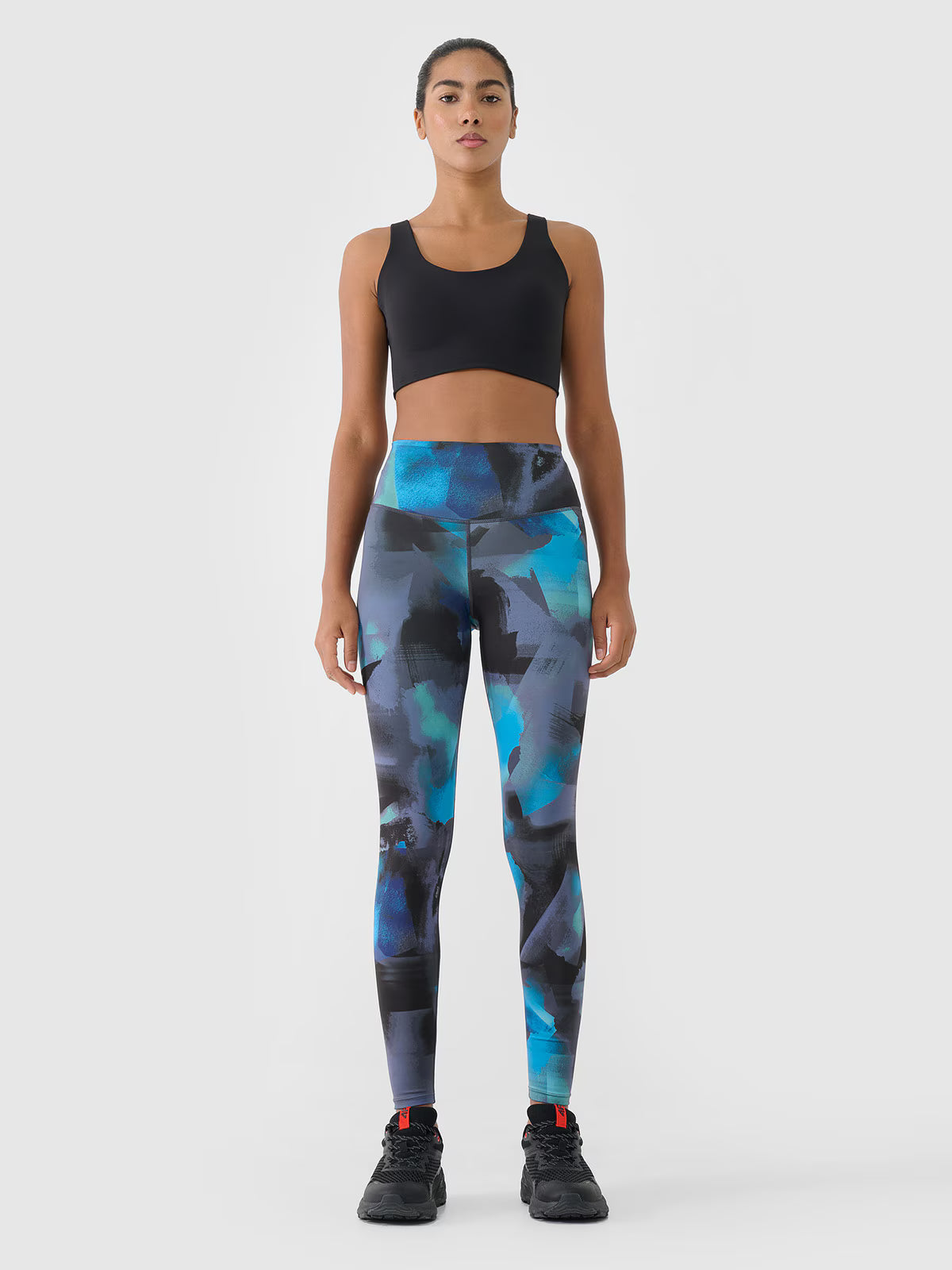 Legginsy treningowe z wysokim stanem damskie