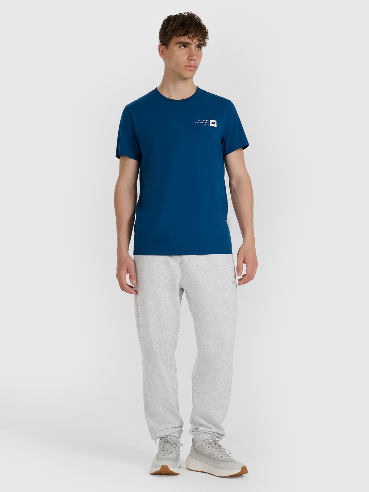 T-shirt regular z nadrukiem męski