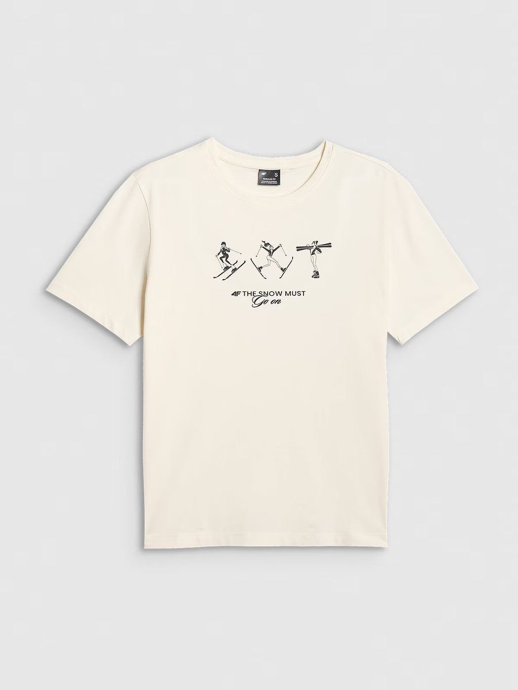 T-shirt regular z nadrukiem damski