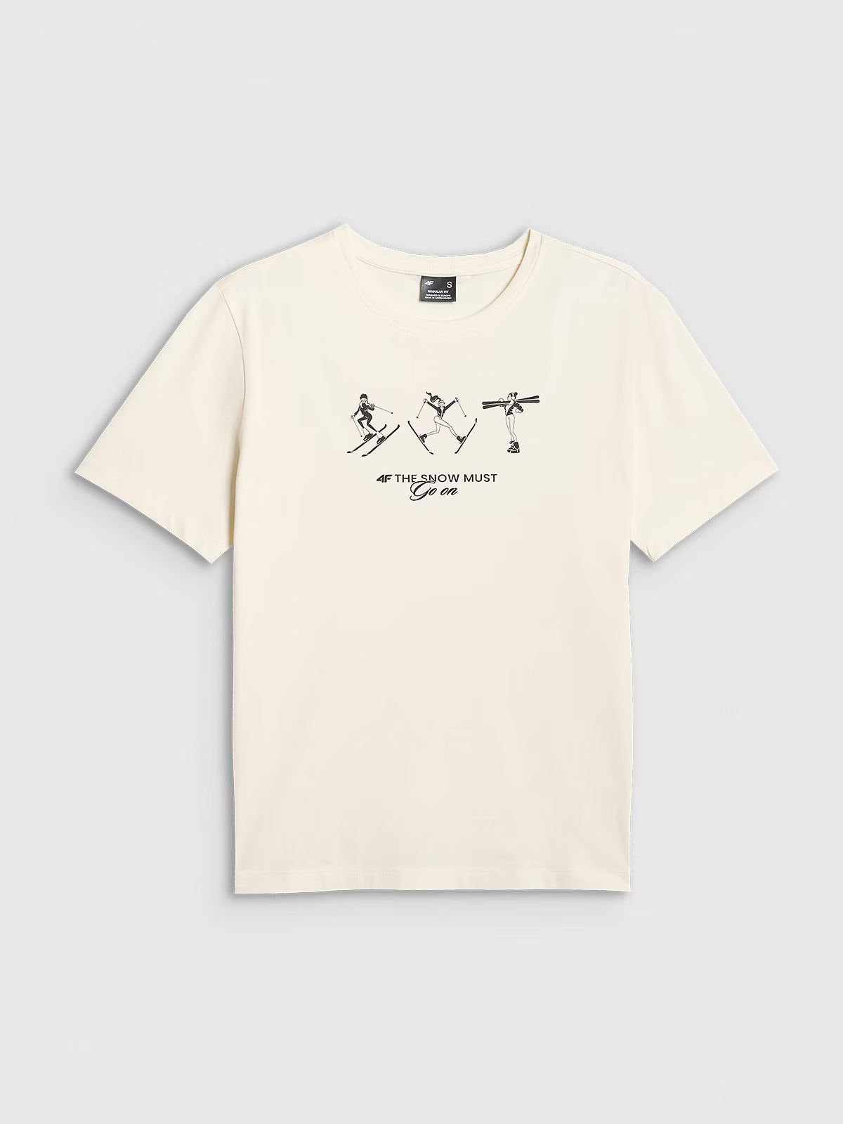 T-shirt regular z nadrukiem damski