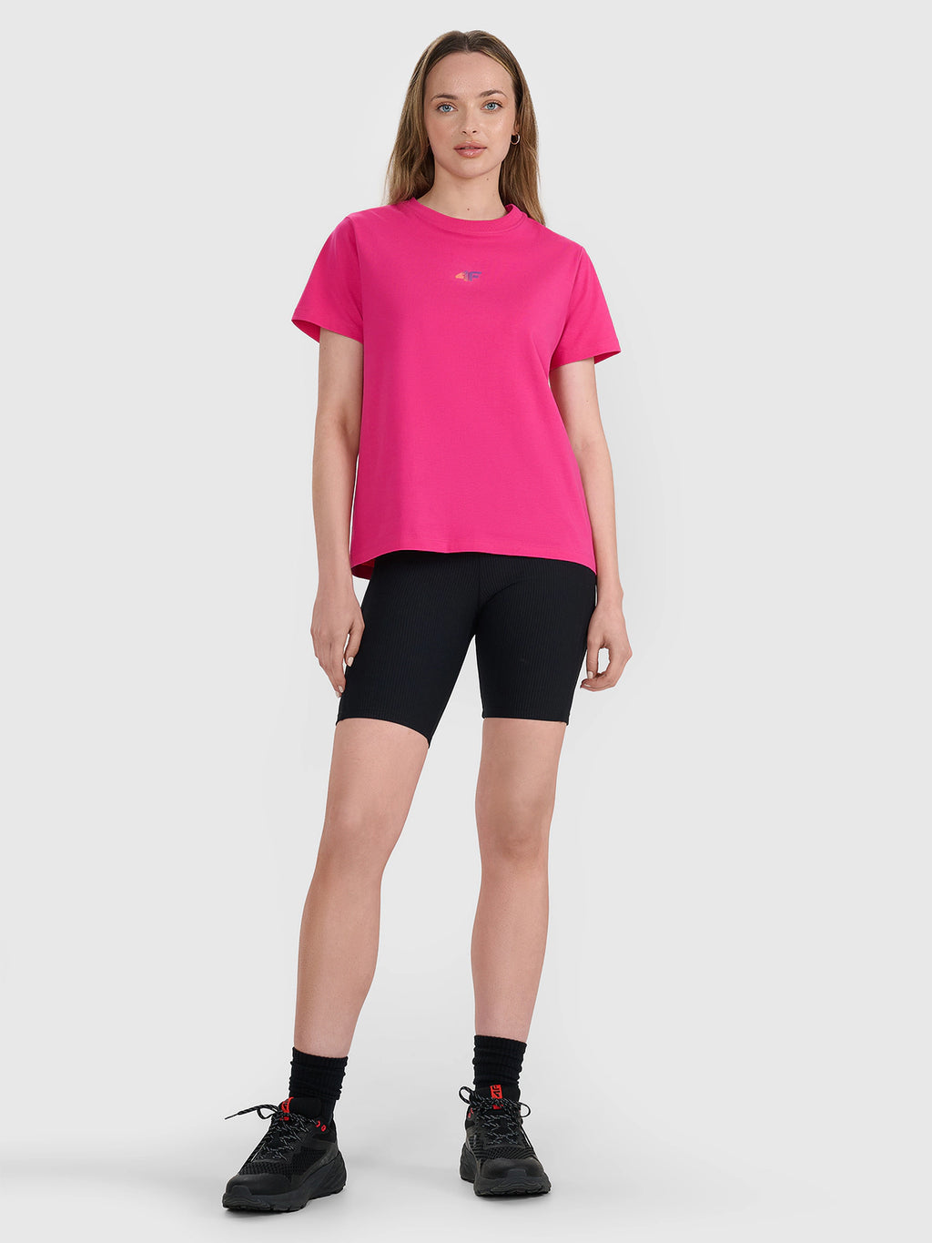 T-shirt oversize z nadrukiem damski